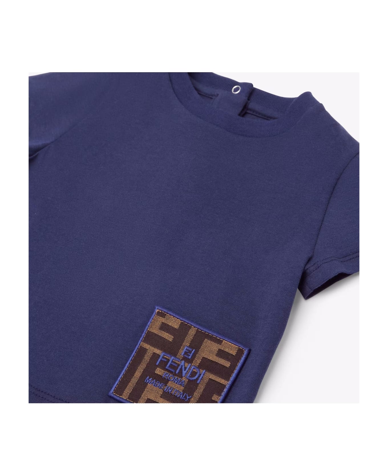 Fendi Kids T-shirts And Polos Blue - Blue Tシャツ＆ポロシャツ