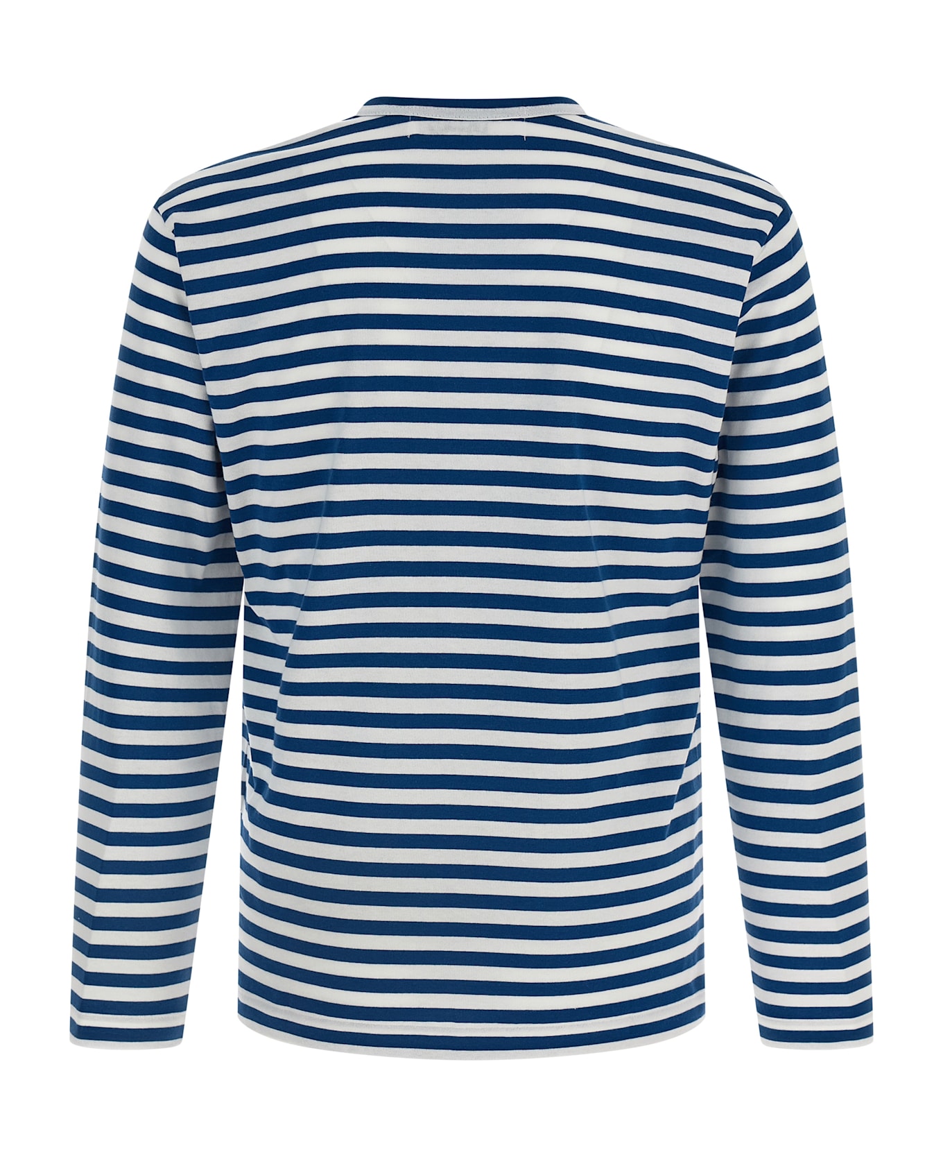 Comme des Garçons Play Logo Patch Stripes T-shirt - Blue