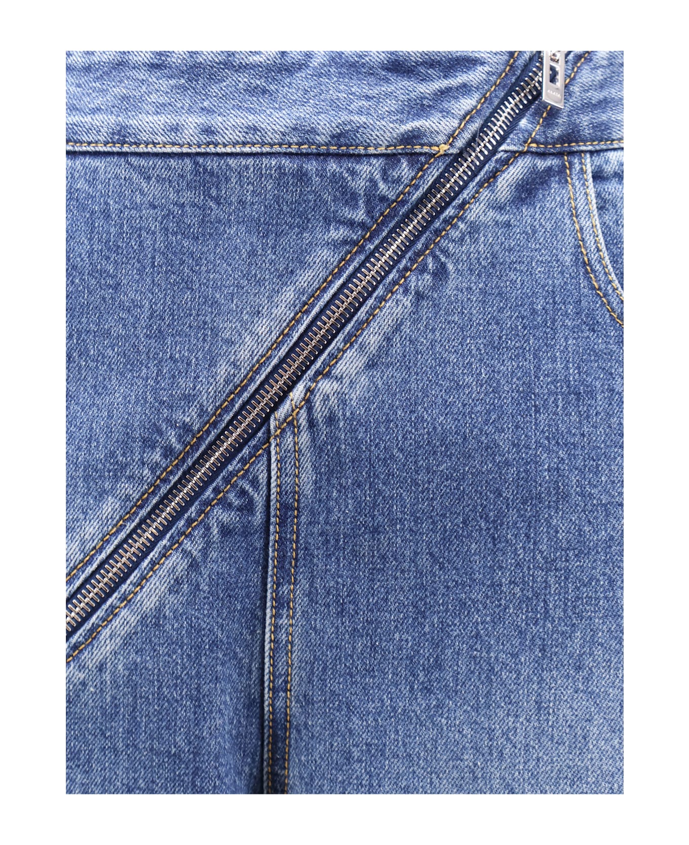 Alaia Spiral Stone Washed Jeans - Blue