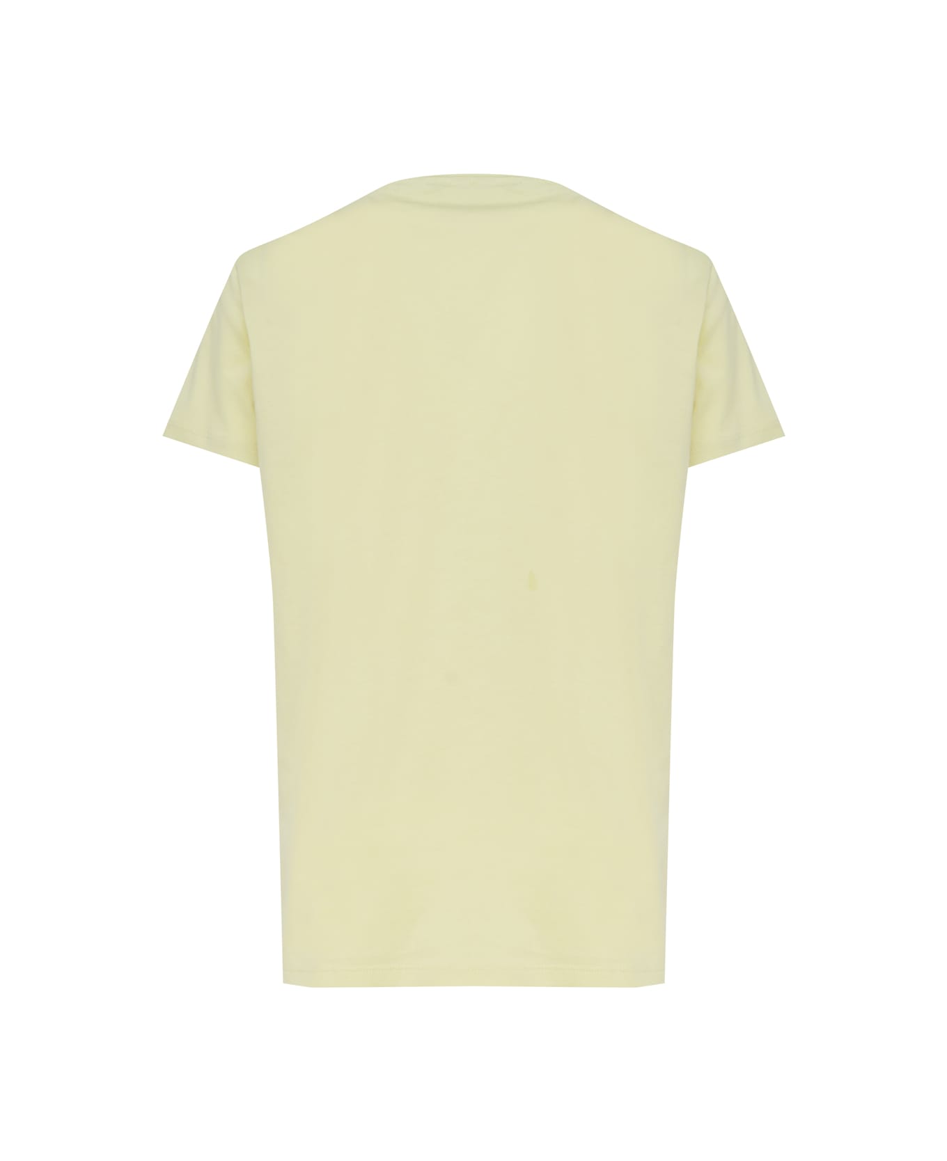 Pinko T-shirt With Logo Embroidery - Yellow