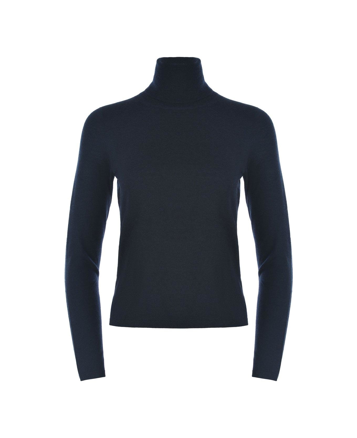 Max Mara Turtleneck Long-sleeved Jumper - Blu