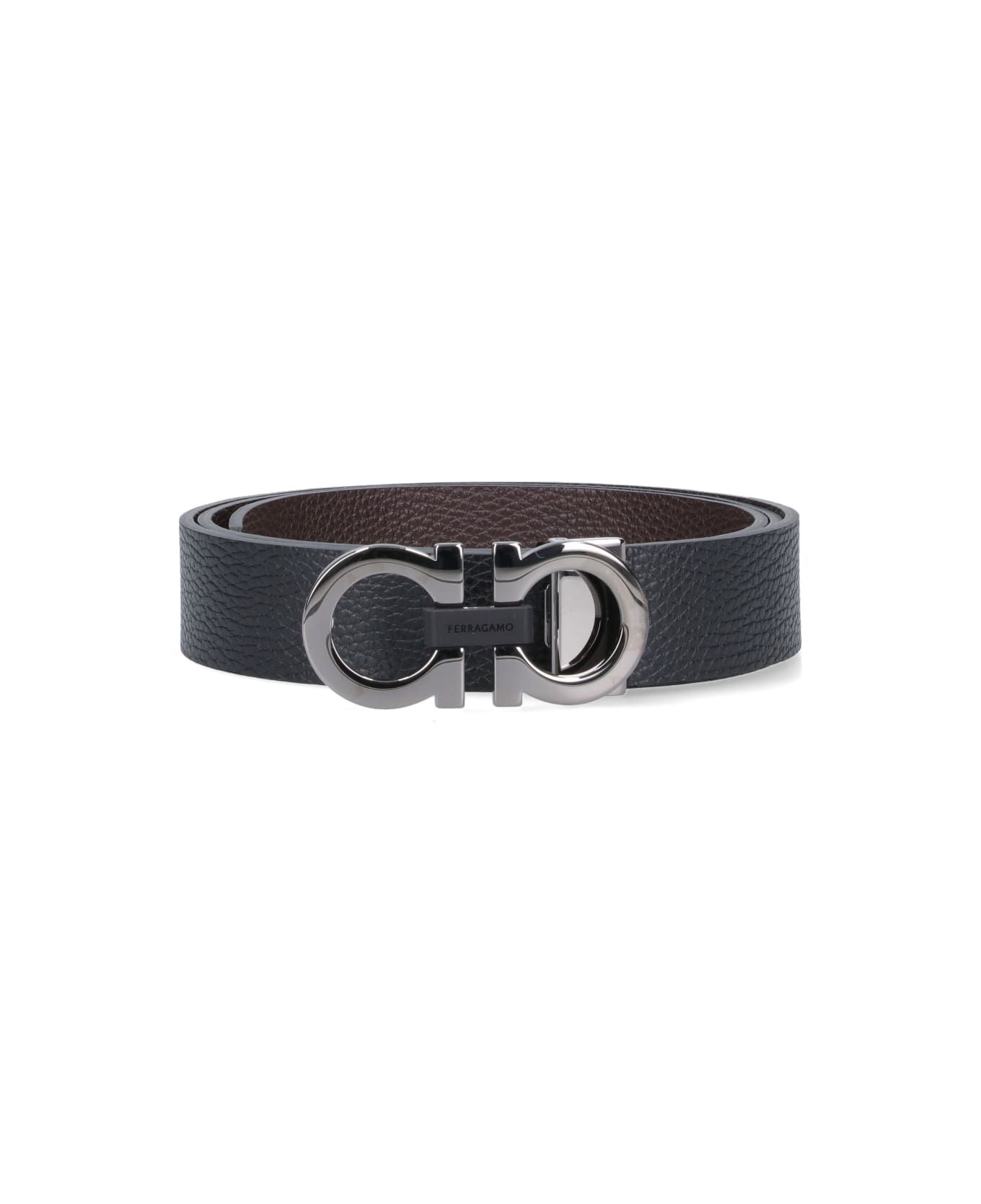 Ferragamo 
gancini
 Reversible Belt - BLACK