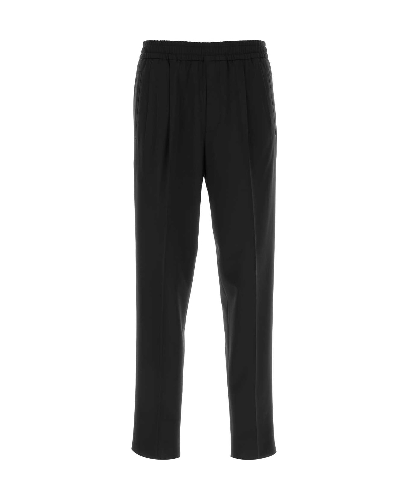 Zegna Black Stretch Polyester Blend Joggers - 8R