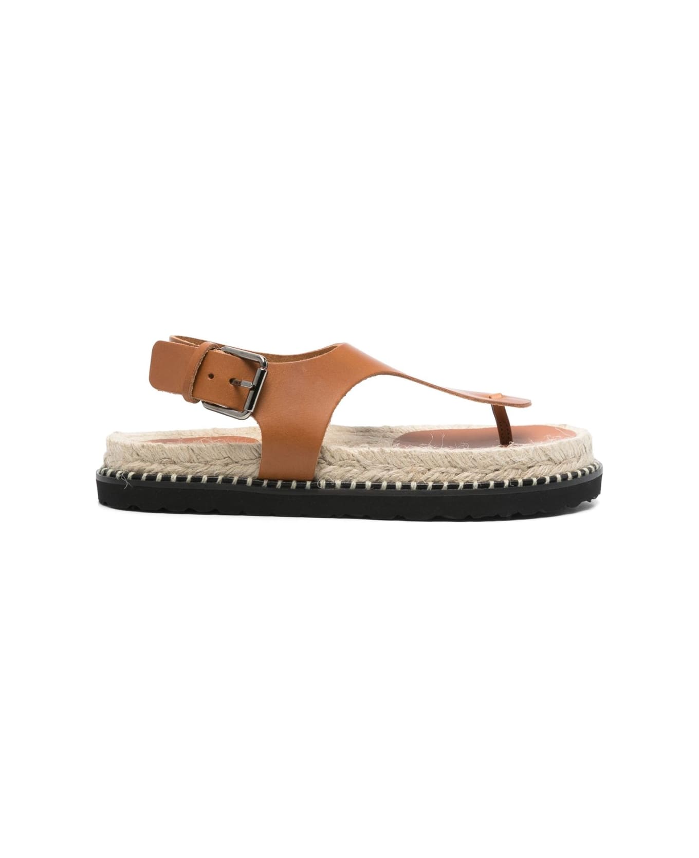 Castañer Tokio Leather Thong Sandals - Leather Brown サンダル