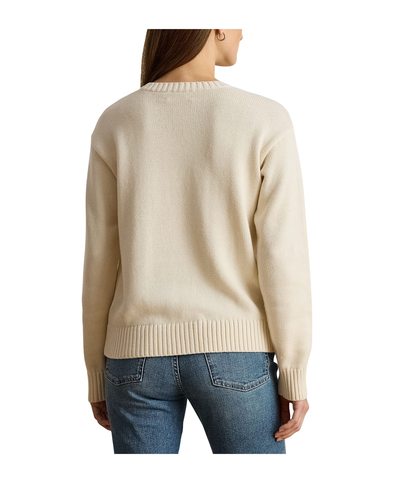 Ralph Lauren Riednee Long Sleeve Pullover - Mascarpone Cream