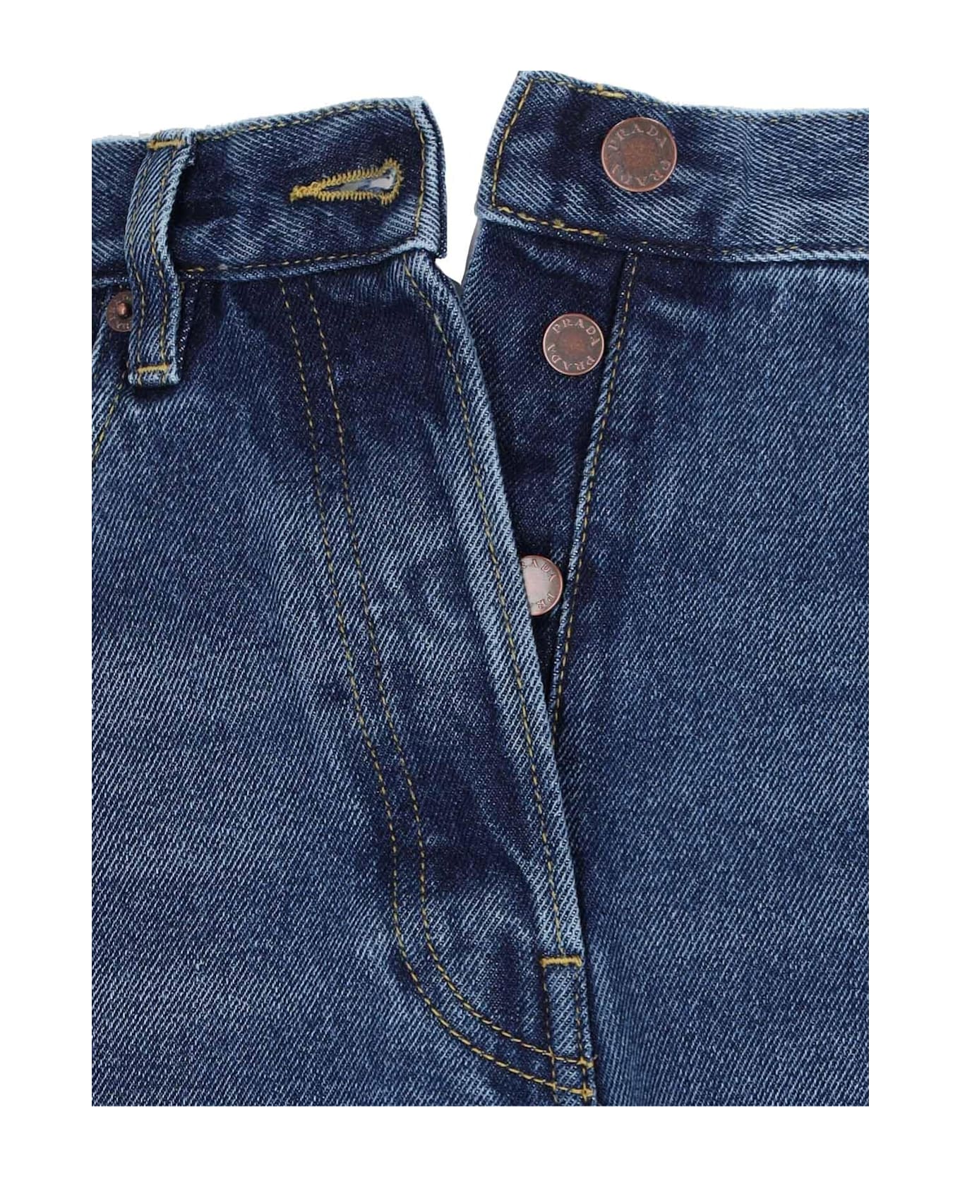 Prada Wide Jeans - Light Blue