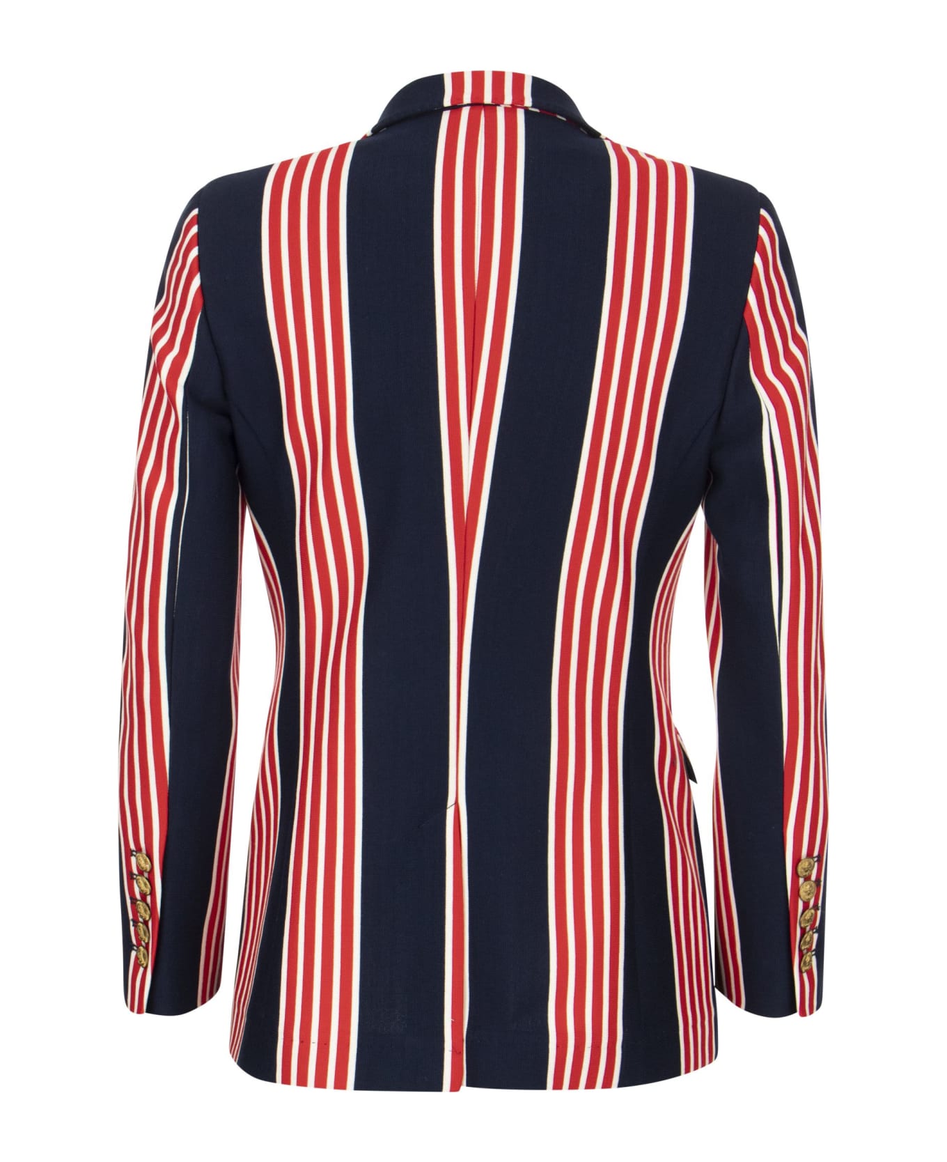 Saulina Milano Angelica - Striped Jacket - Blue/red