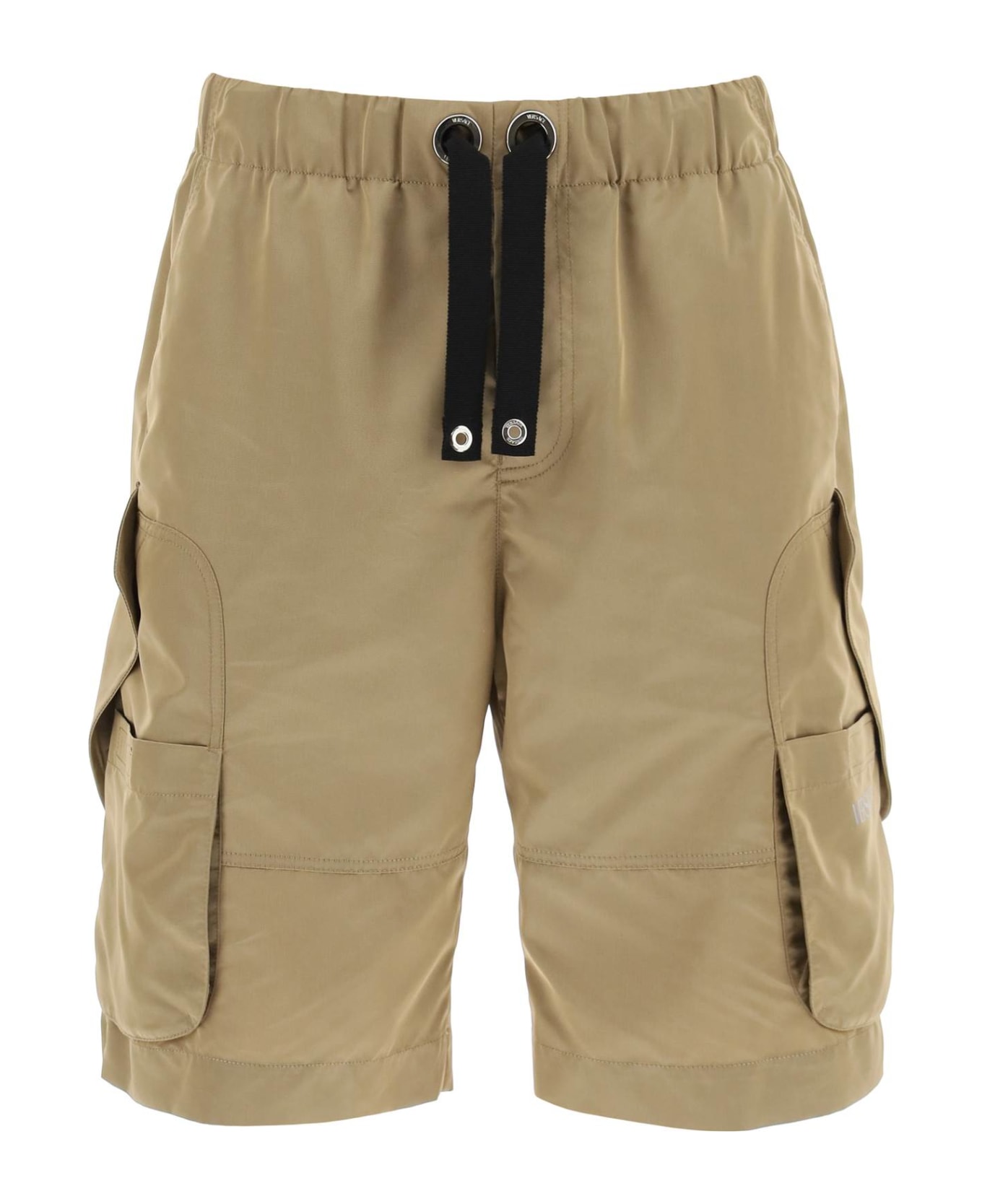 Versace Beige Nylon Shorts - Brown