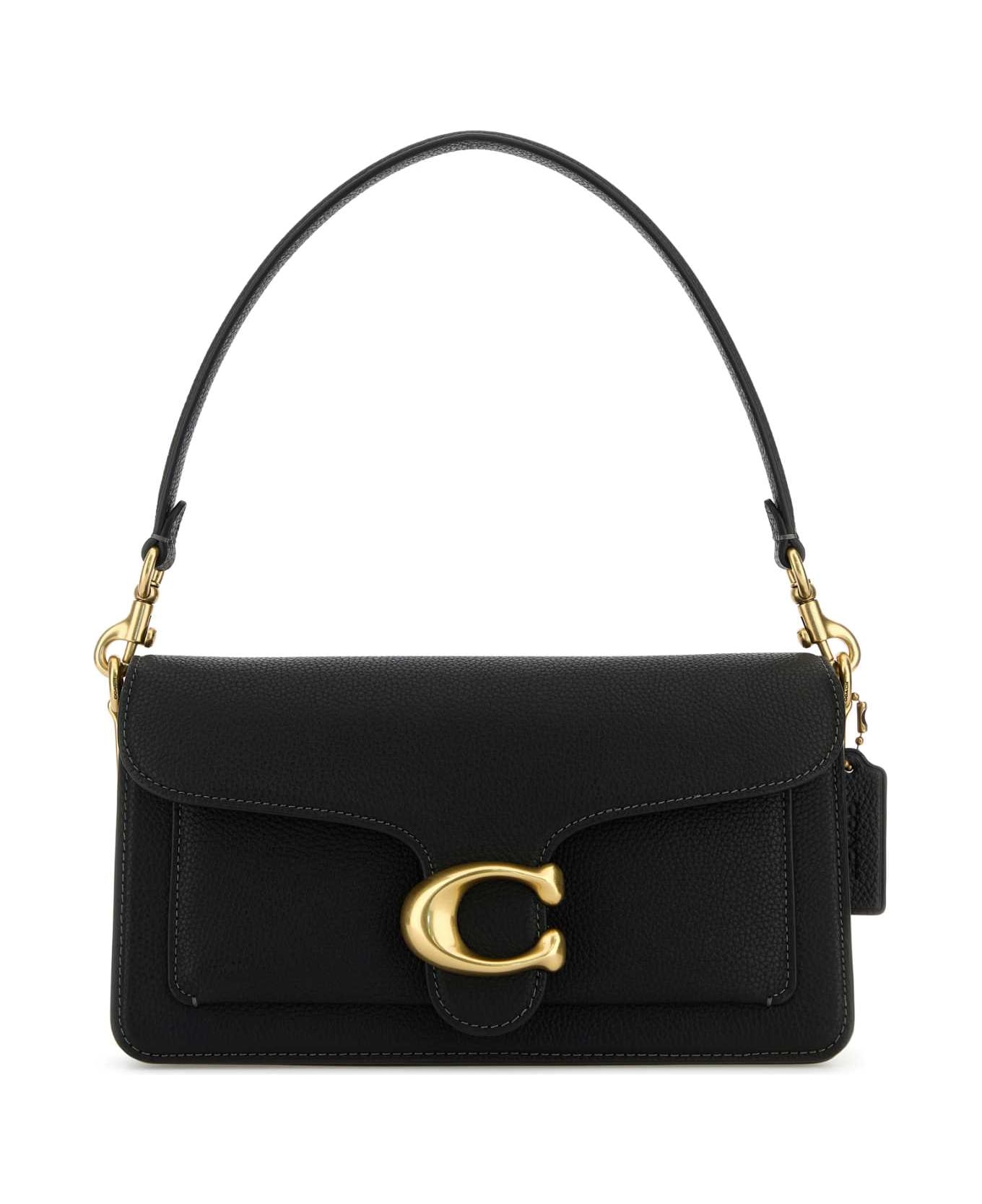 Coach Black Leather Tabby 26 Handbag - B4BLACK
