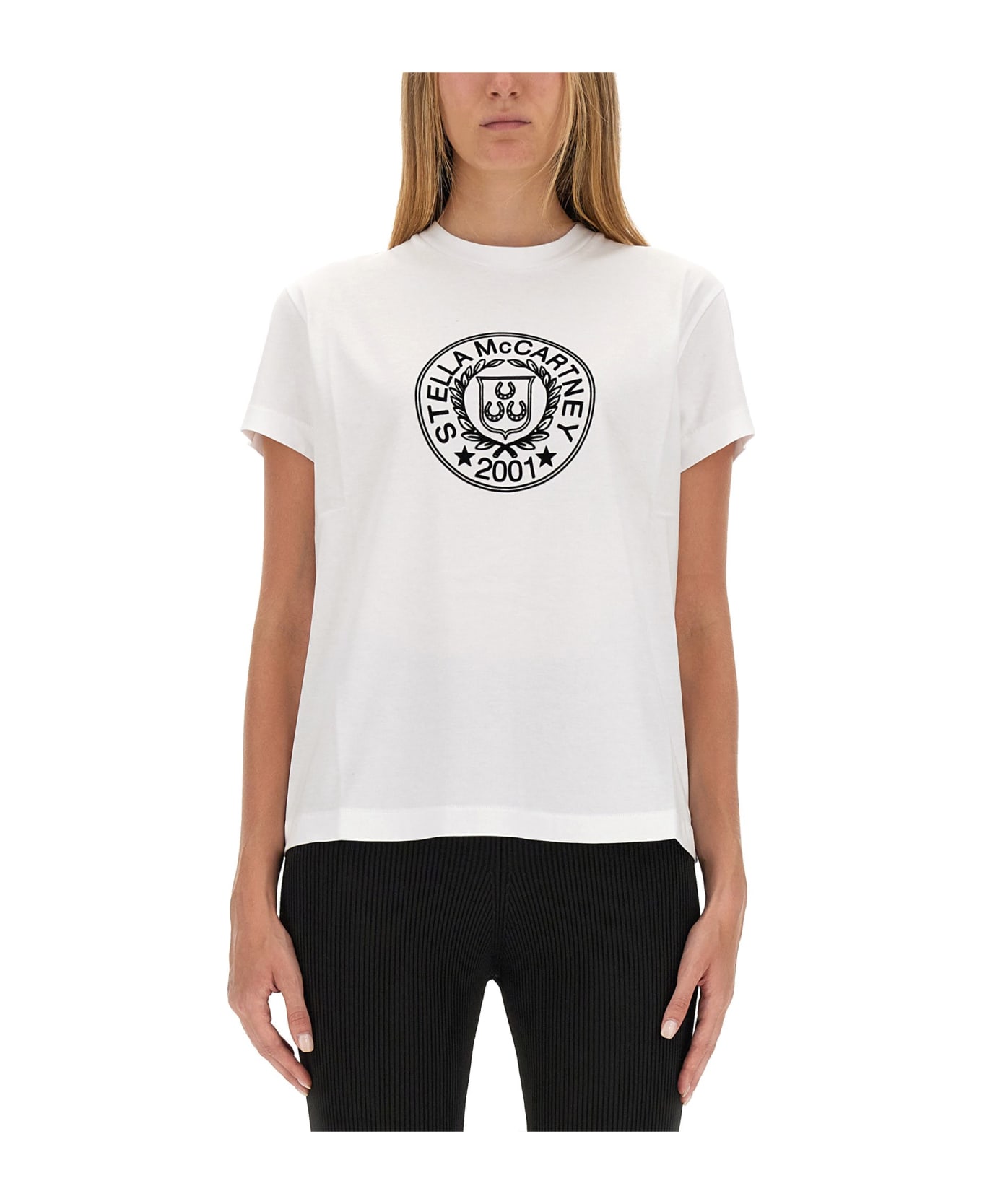Stella McCartney T-shirt With Logo - BIANCO Tシャツ