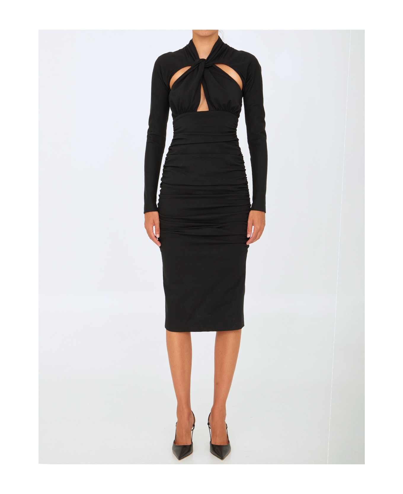 Dolce & Gabbana Black Jersey Dress - Black