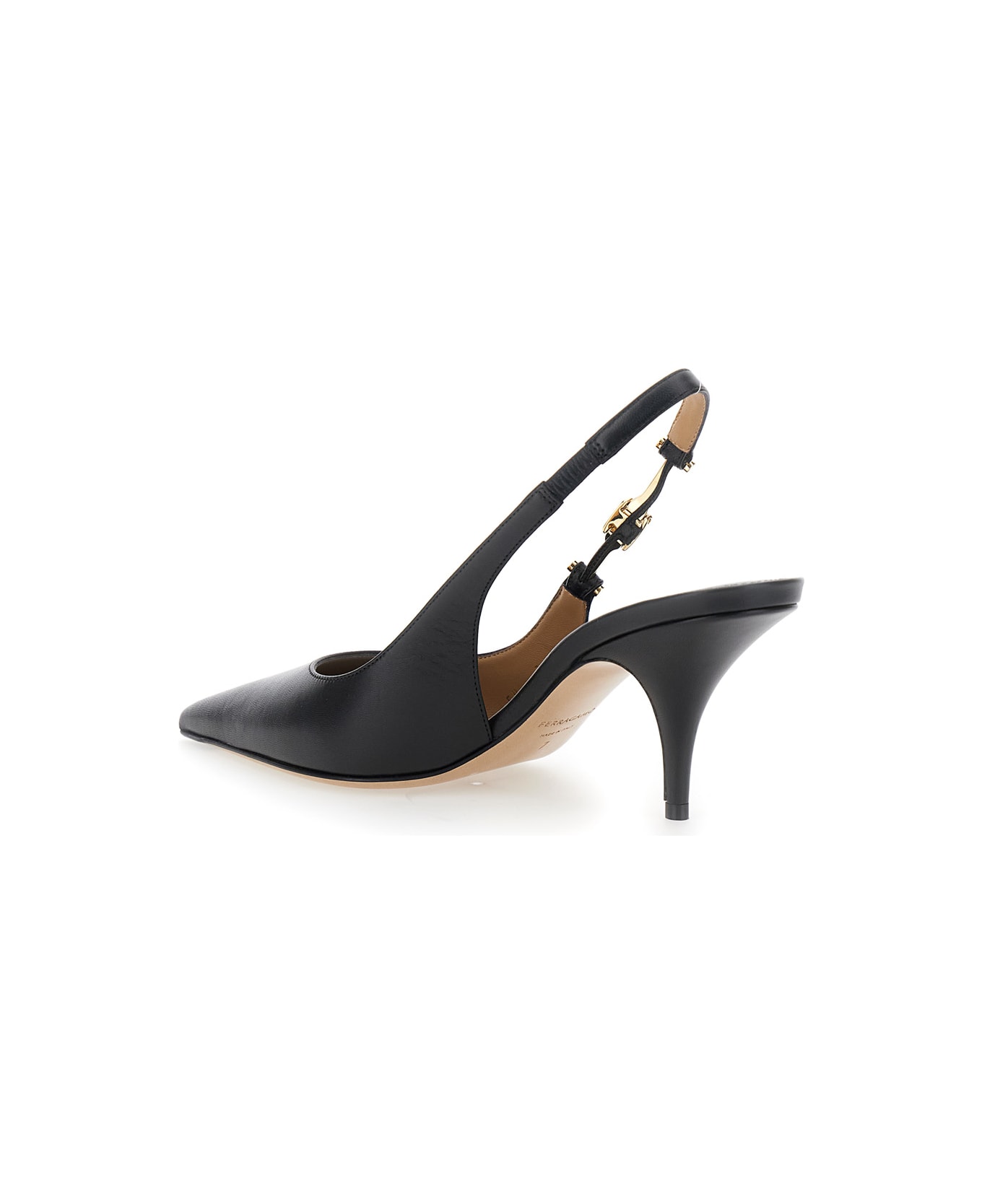 Ferragamo Tally 70 Sling Pump Heel 7.0 Mid (5 - <8 Cm) - Black