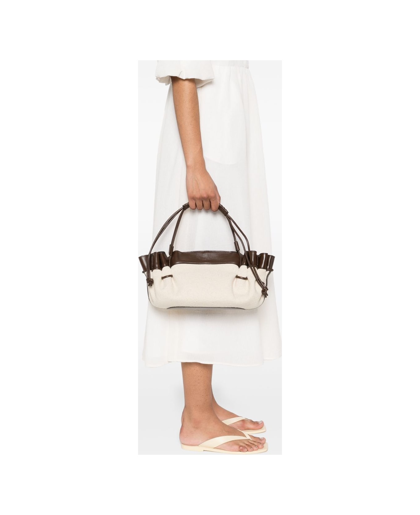 Hereu Arta Canvas Shoulder Bag - Brown