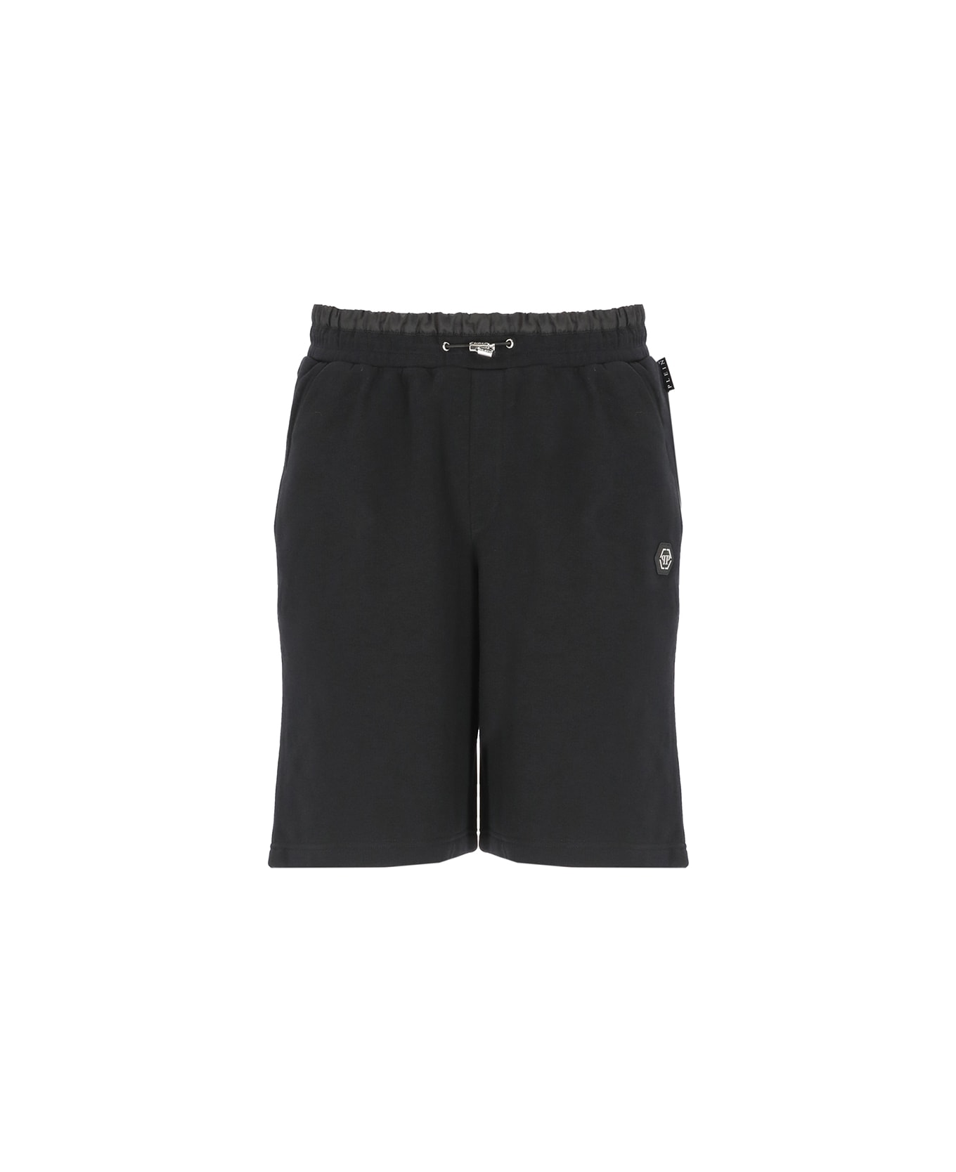 Philipp Plein Hexagon Bermuda Shorts - Black ショートパンツ
