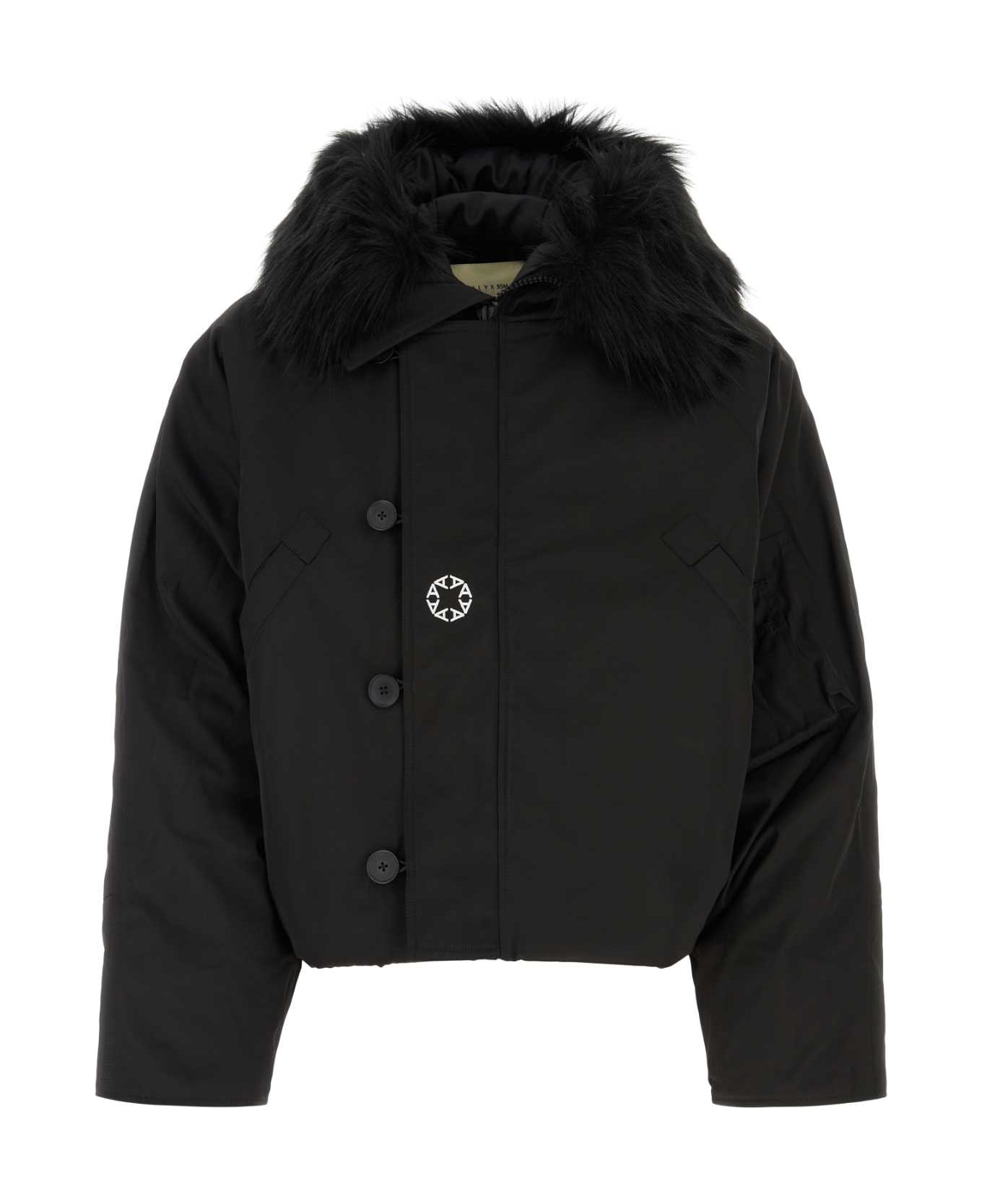 1017 ALYX 9SM Black Polyester Padded Jacket - BLACK