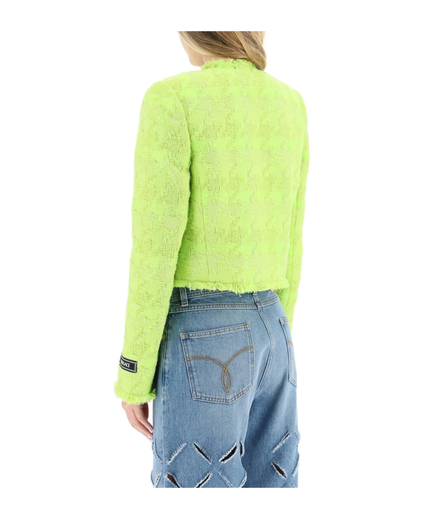 Versace Tweed Jacket - Green ジャケット