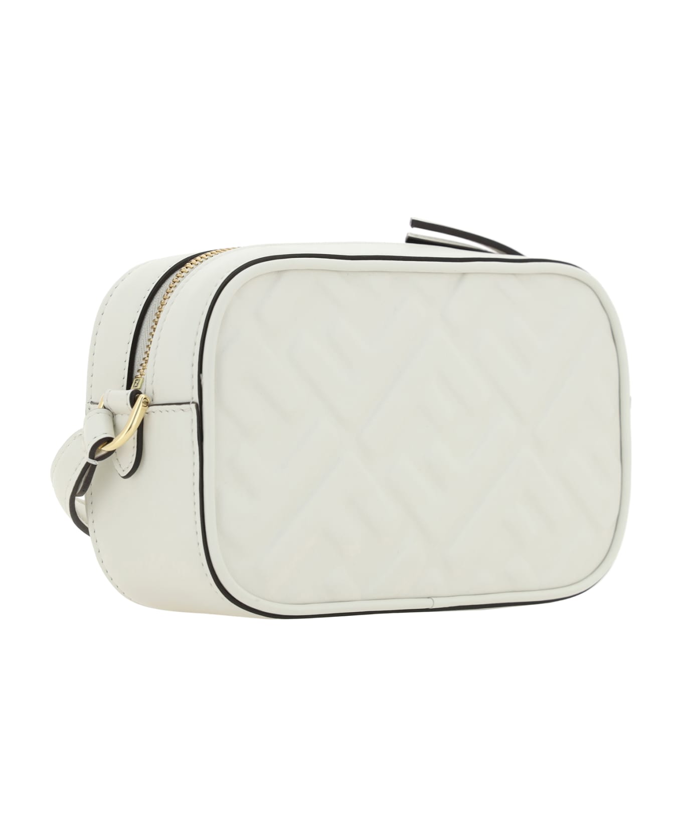 Fendi Camera Case Shoulder Bag - Bianco+oro Soft