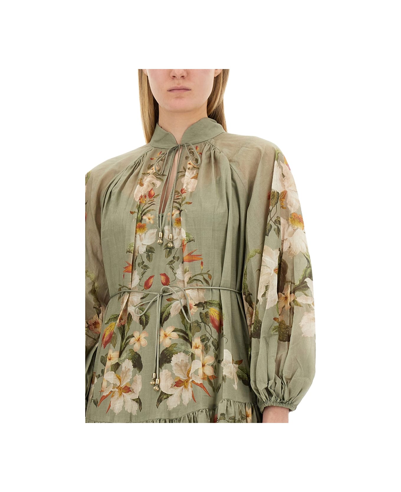 Zimmermann Cotton Dress - GREEN