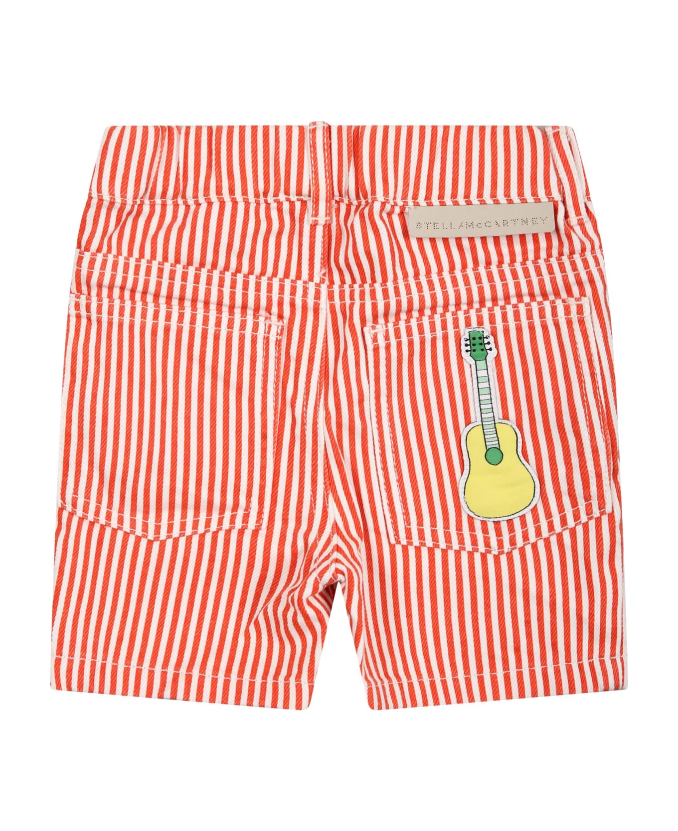 Stella McCartney Kids Multicolor Shorts For Baby Boy With Patch - Multicolor