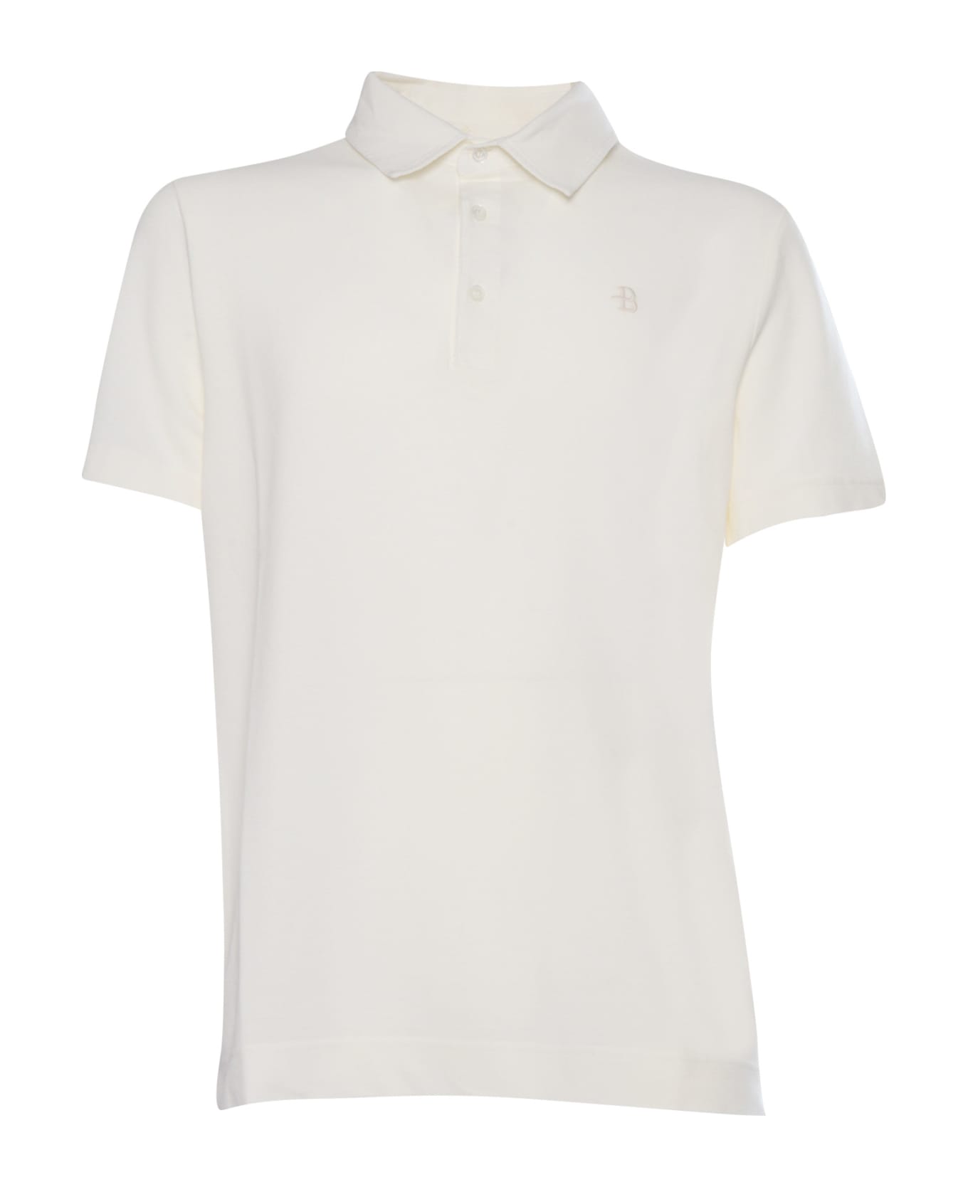 Ballantyne White Polo With Logo - WHITE ポロシャツ