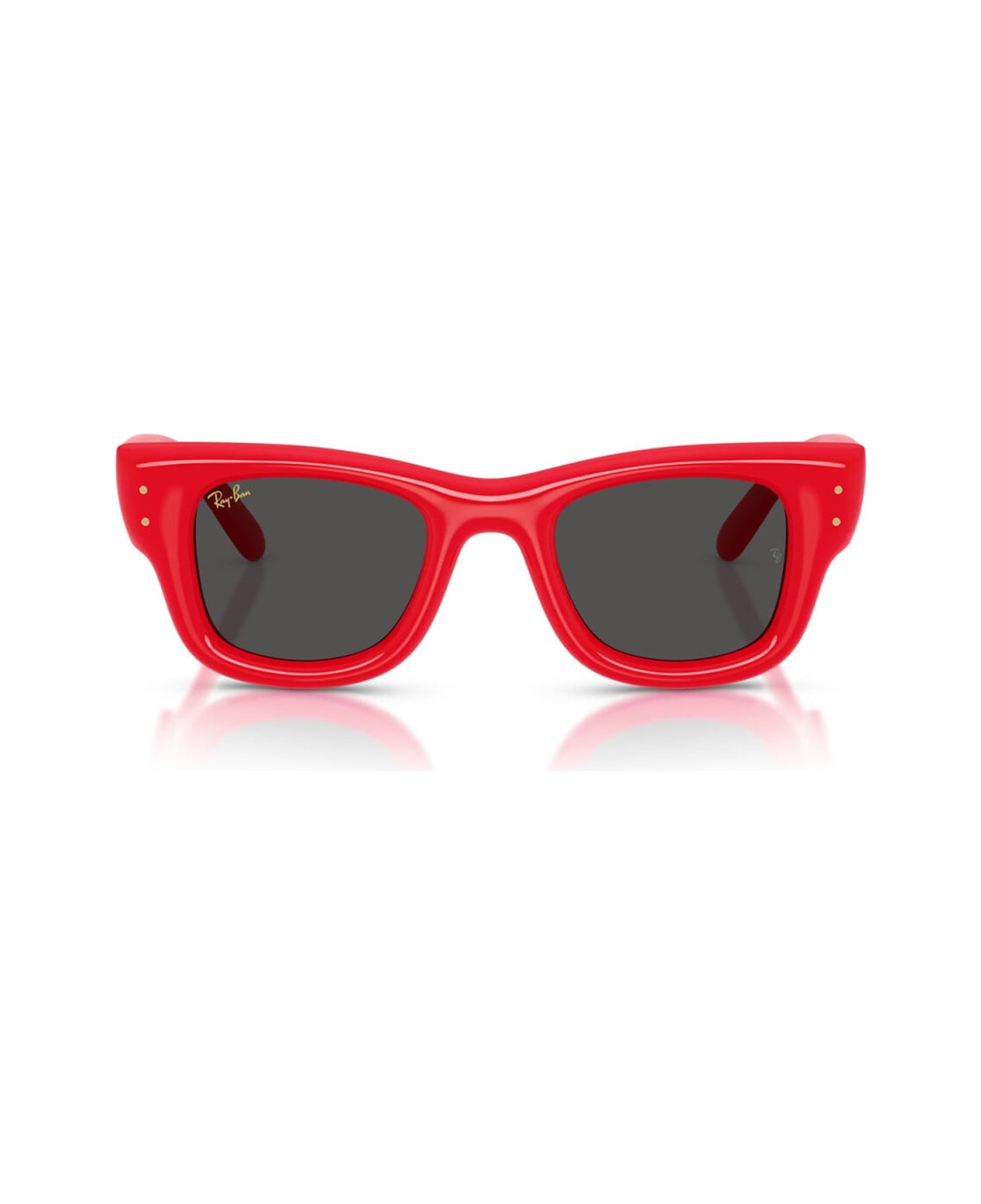 Ray-Ban Rayban Rb4940 Wayfarer Puffer By Asap Rocky 683187 Lucido Rosso Sunglasses - Rosso