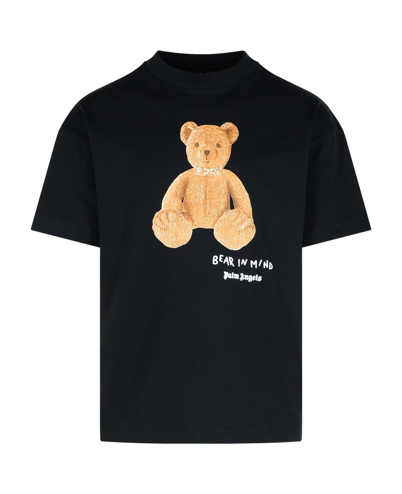 Palm Angels 'bear' Black Cotton T-shirt - Black