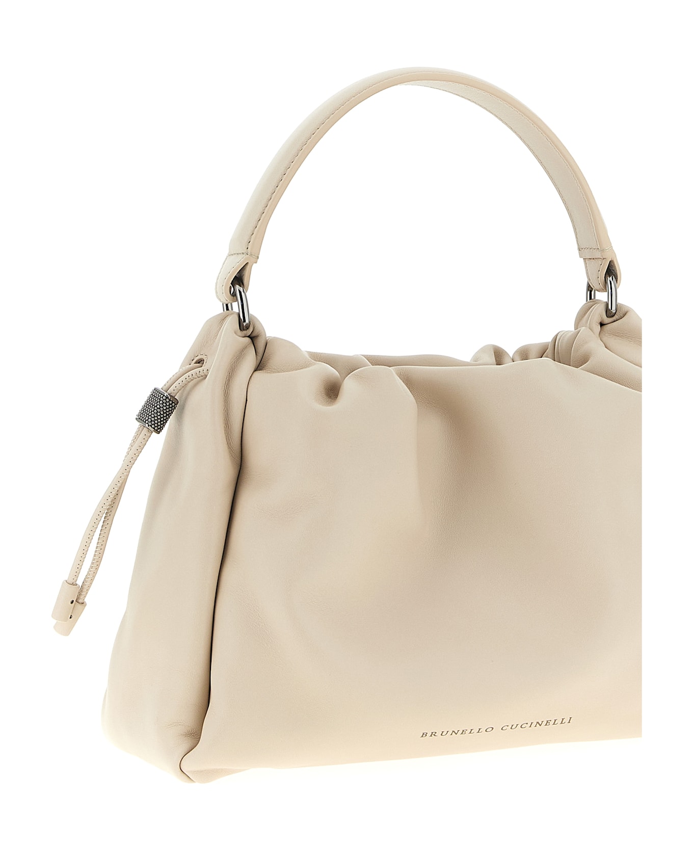 Brunello Cucinelli 
bucket Mellow
 Small Handbag - Beige トートバッグ