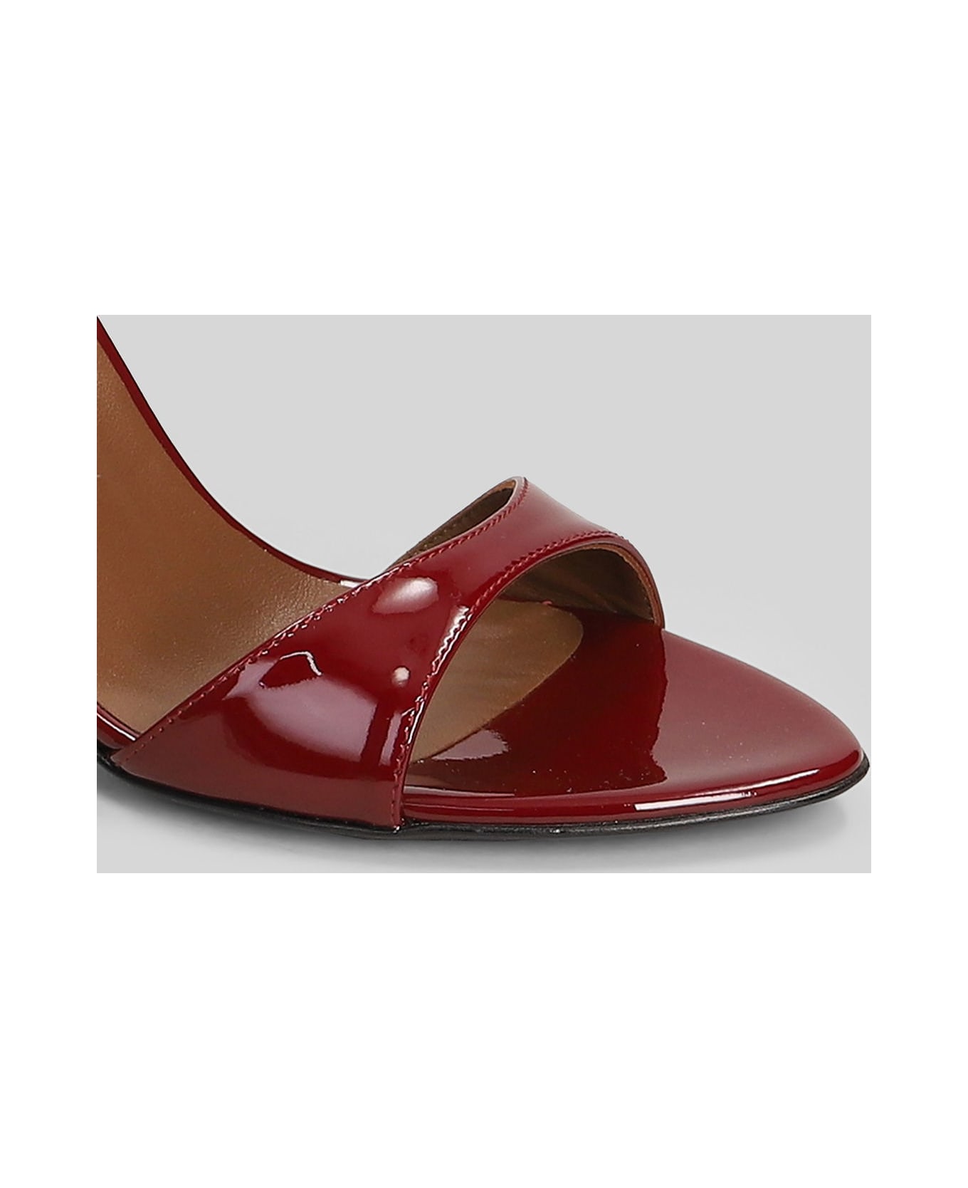 Giuseppe Zanotti Lilibeth 90 Sandals In Bordeaux Patent Leather - bordeaux