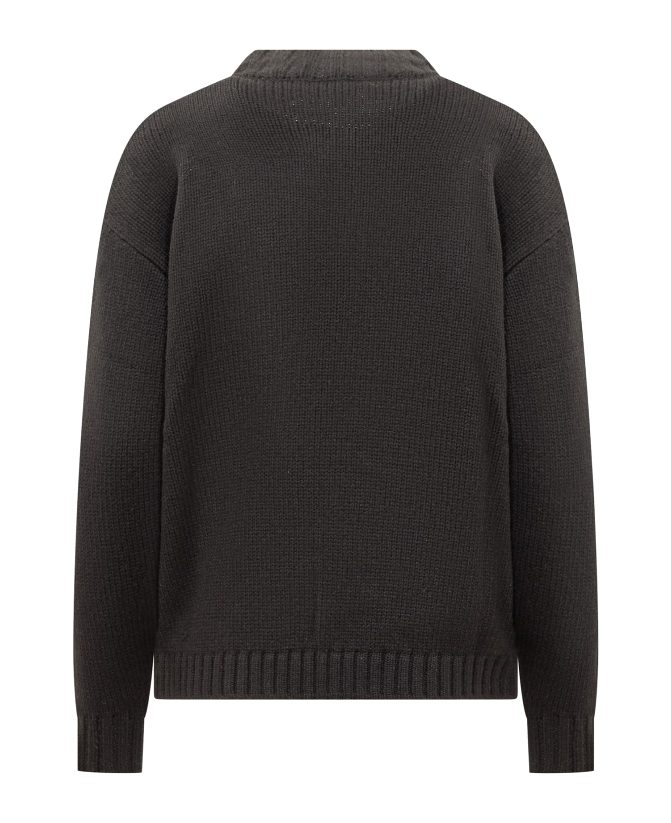 Kenzo Wool Blend Sweater With Logo - Black ニットウェア