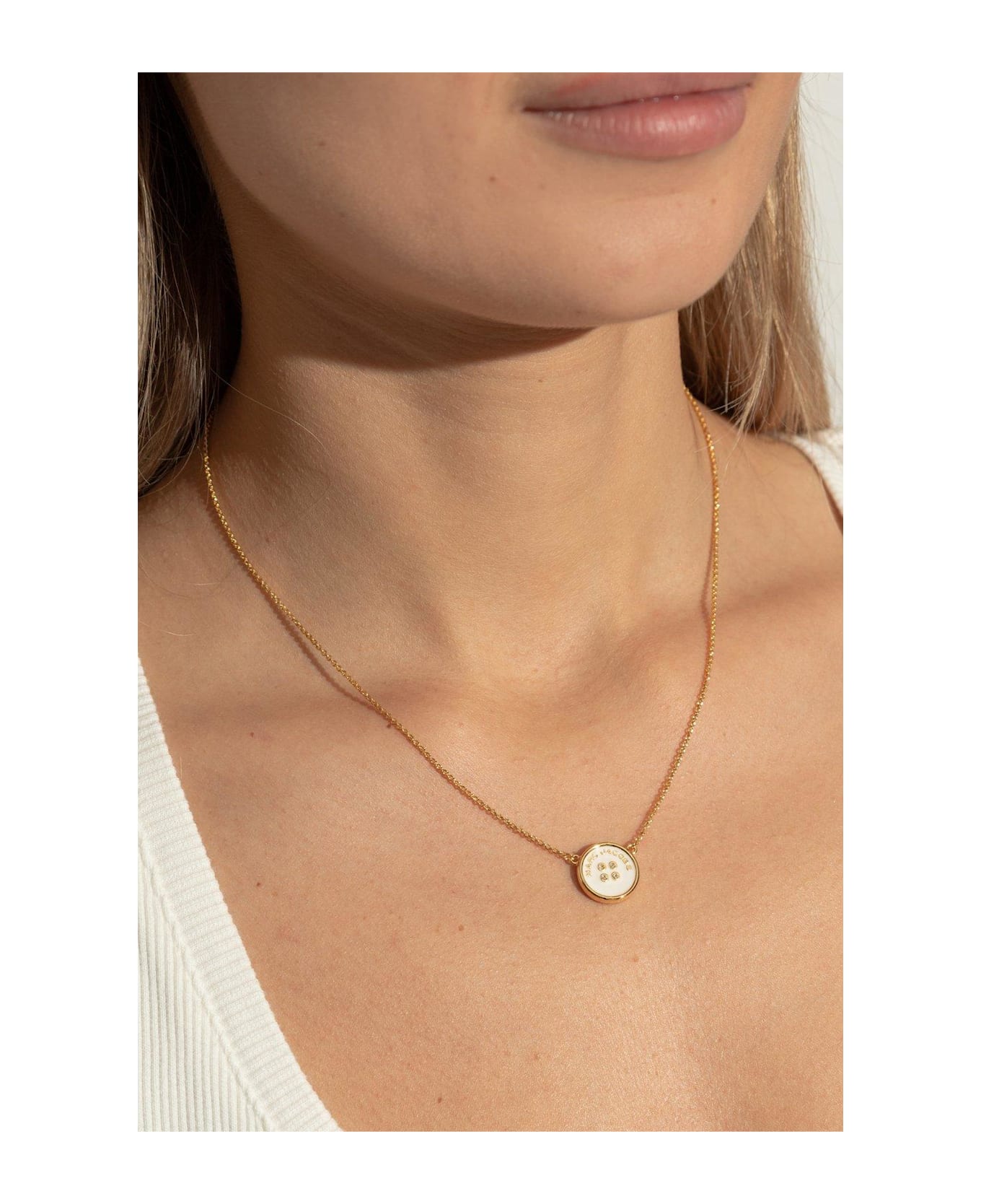 Marc Jacobs The Button Pendant Necklace - MULTICOLOUR