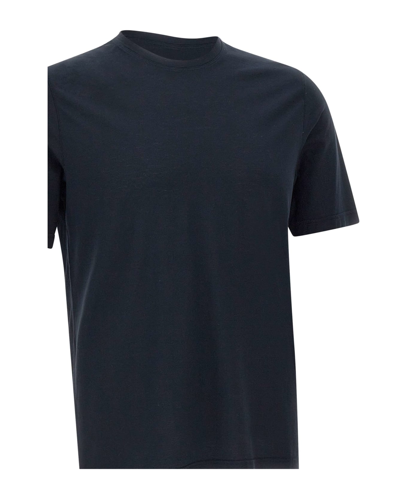 Filippo De Laurentiis Crêpe Cotton T-shirt - BLUE