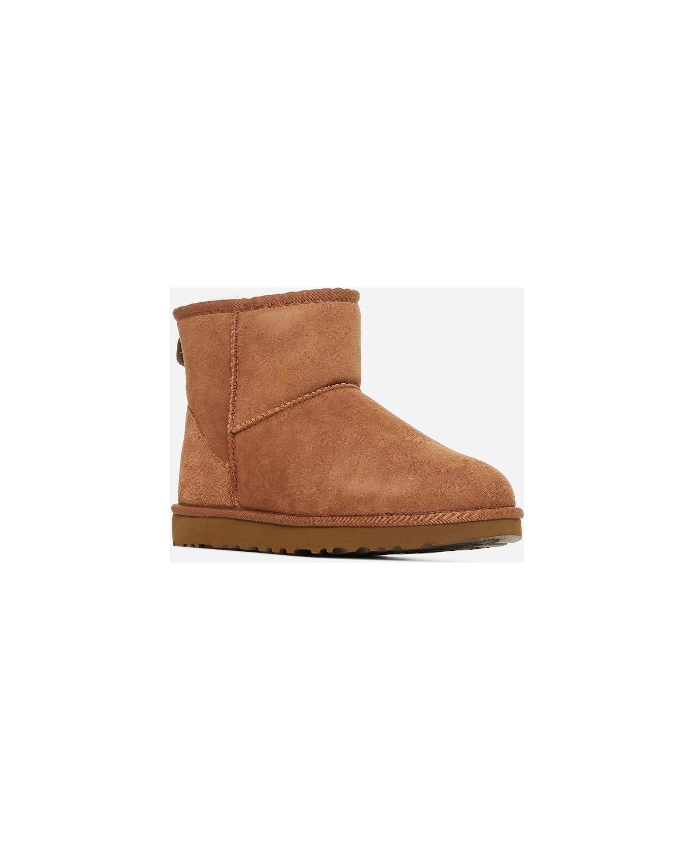 UGG Mini Classic Ii Suede Ankle Boots - CHESTNUT