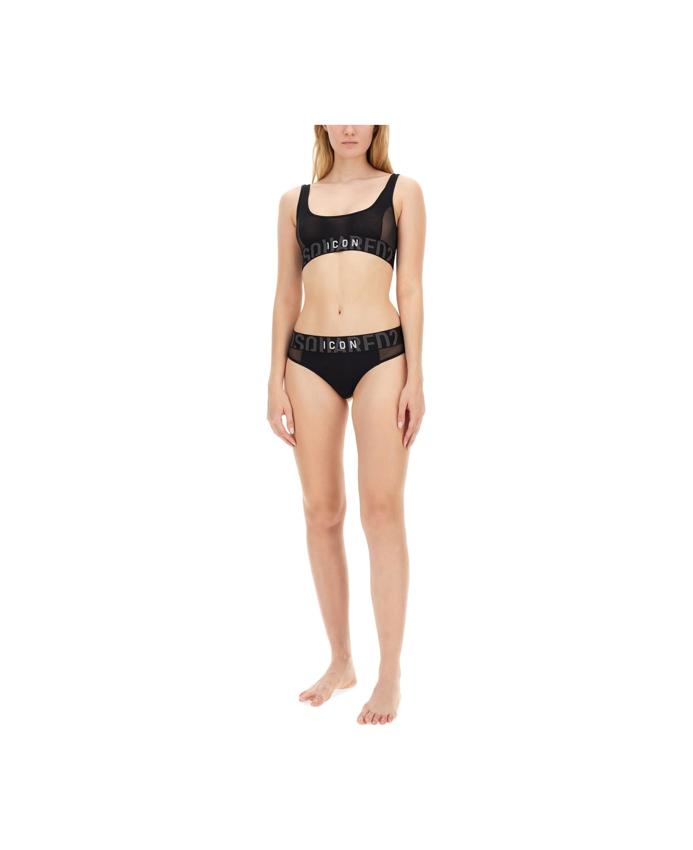 Dsquared2 Sports Bralette - BLACK