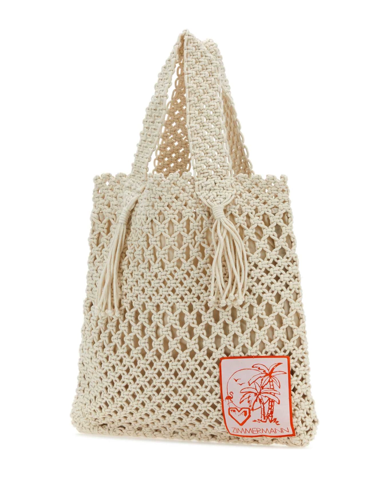 Zimmermann Ivory Crochet Shopping Bag - IVORY