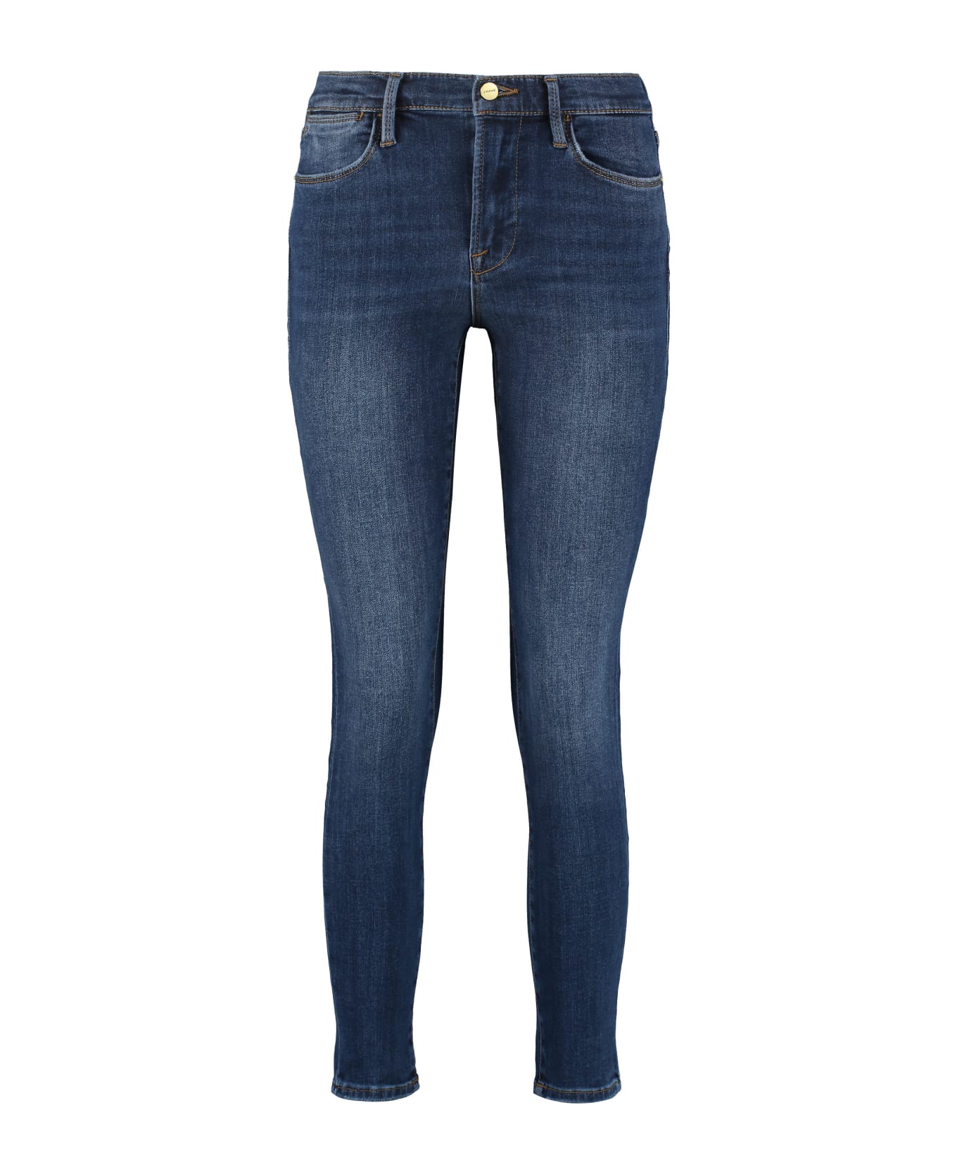 Frame High-rise Skinny-fit Jeans - Denim