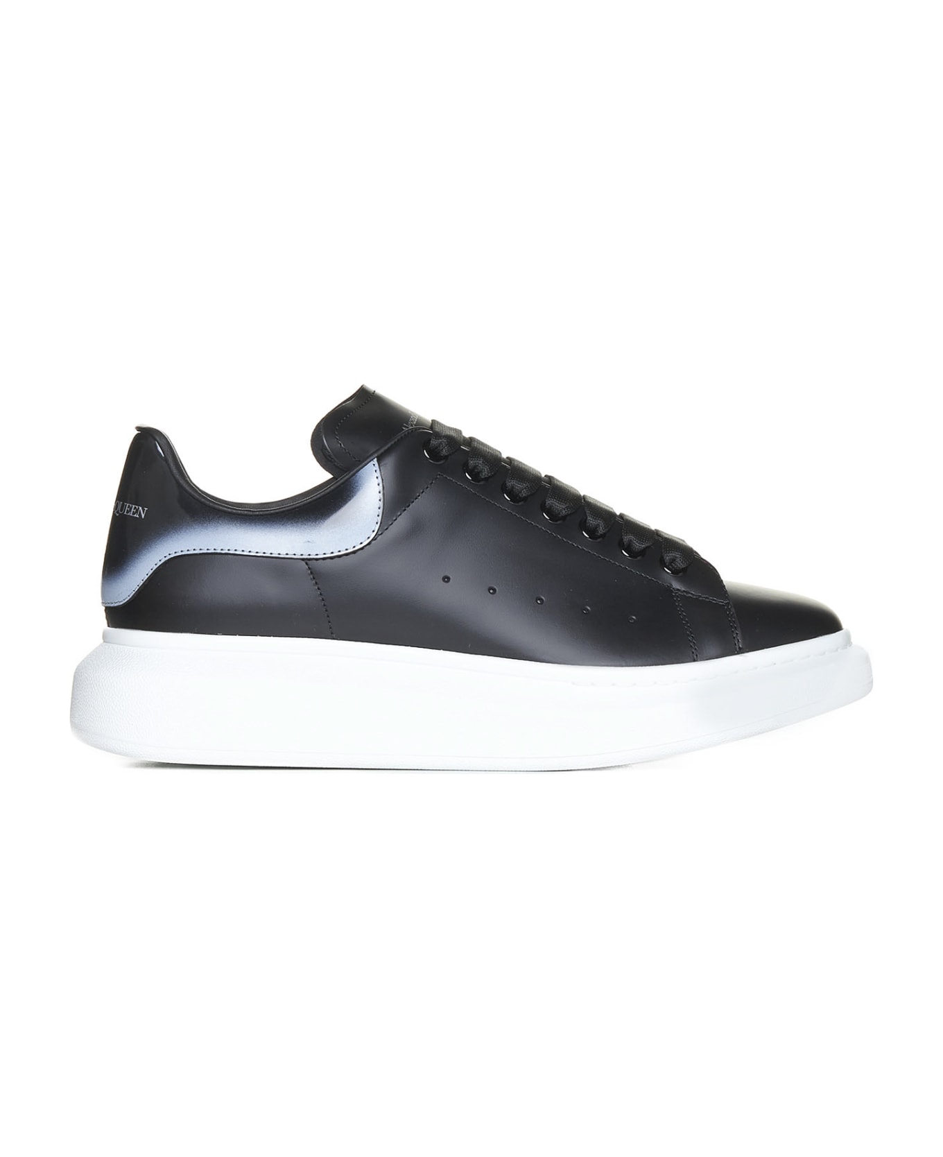 Alexander McQueen Calfskin Sneakers - Black/black/silver