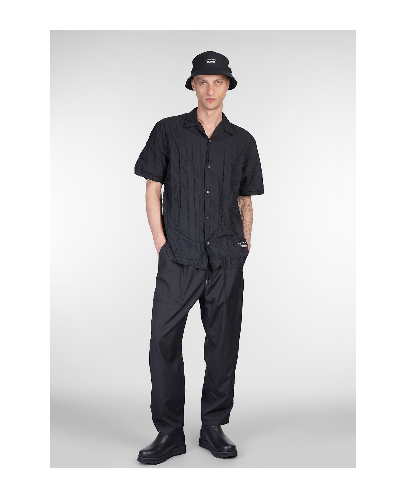 Comme des Garçons Homme Shirt In Black Polyester - black