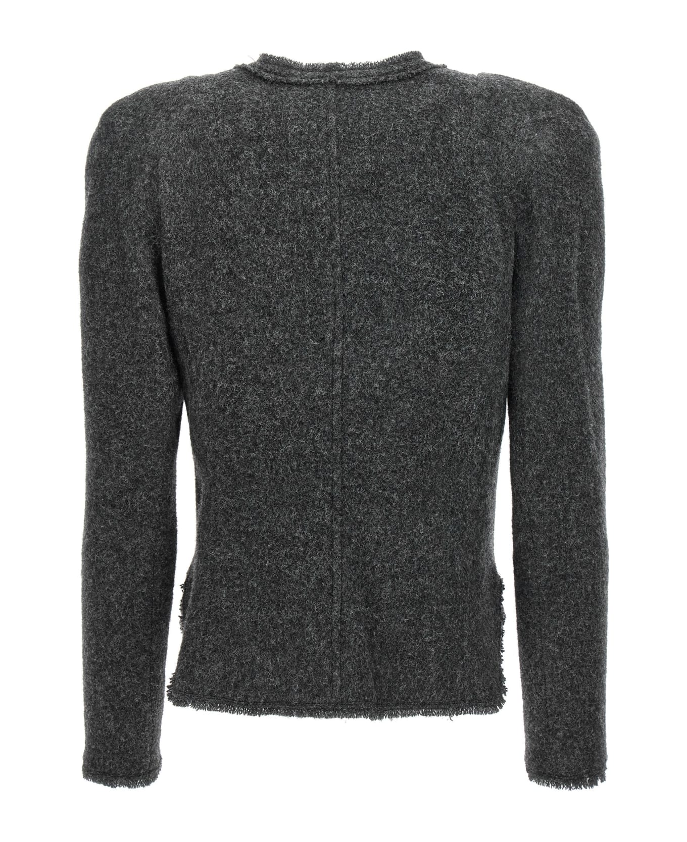 Marant Étoile Buttoned Knitted Cardigan - Gray