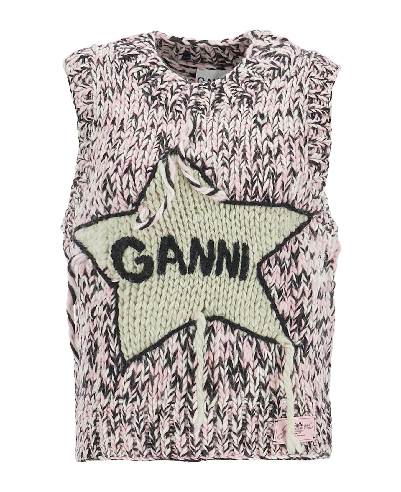 Ganni Woolen Vest - CHALK PINK (Pink)