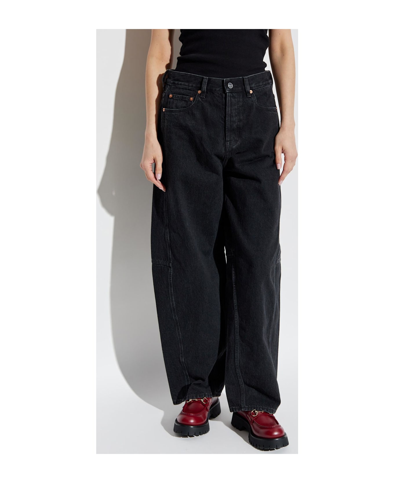 Gucci Wide-leg Jeans - Black