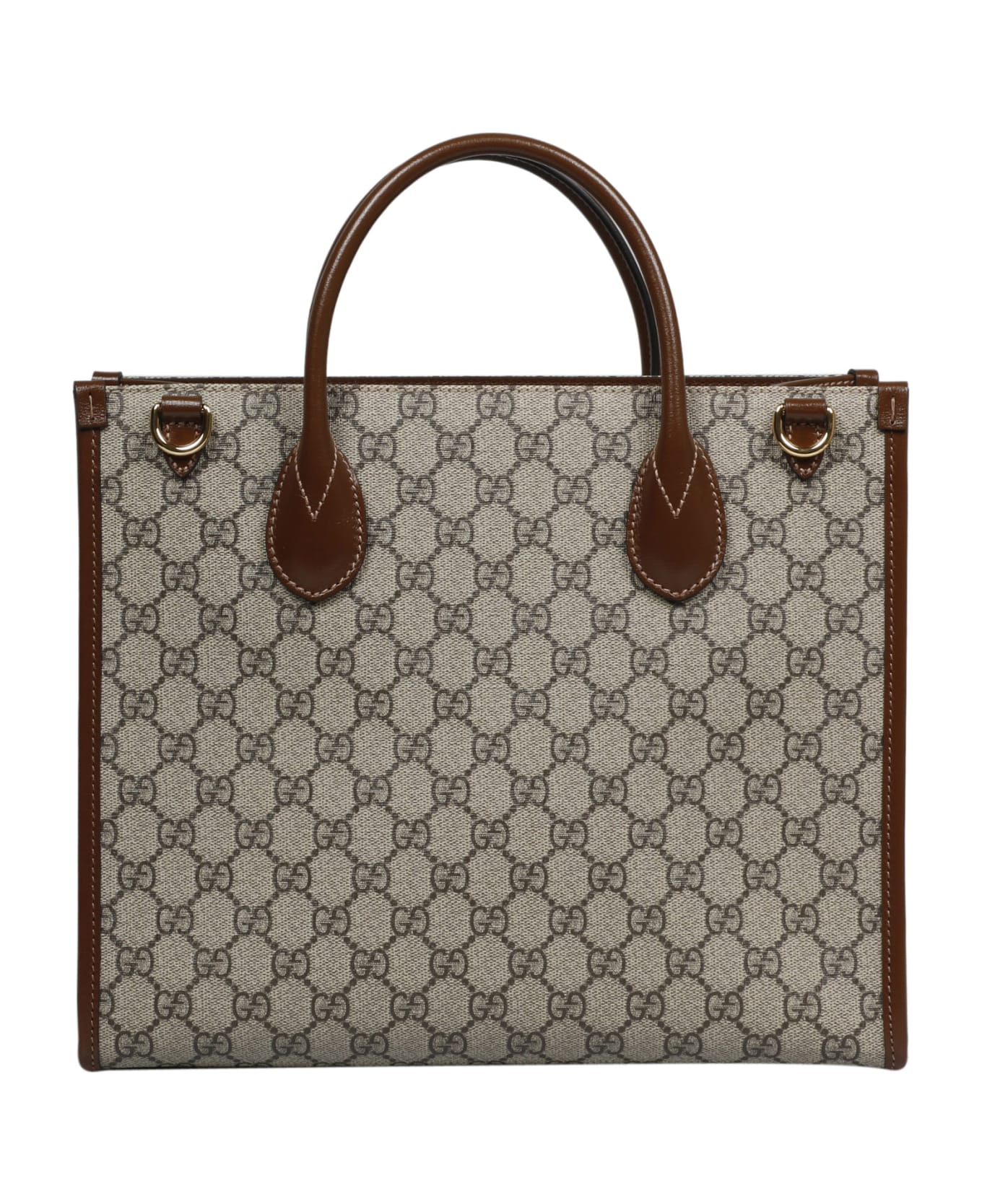 Gucci Small 'gg' Shopping Bag - Brown