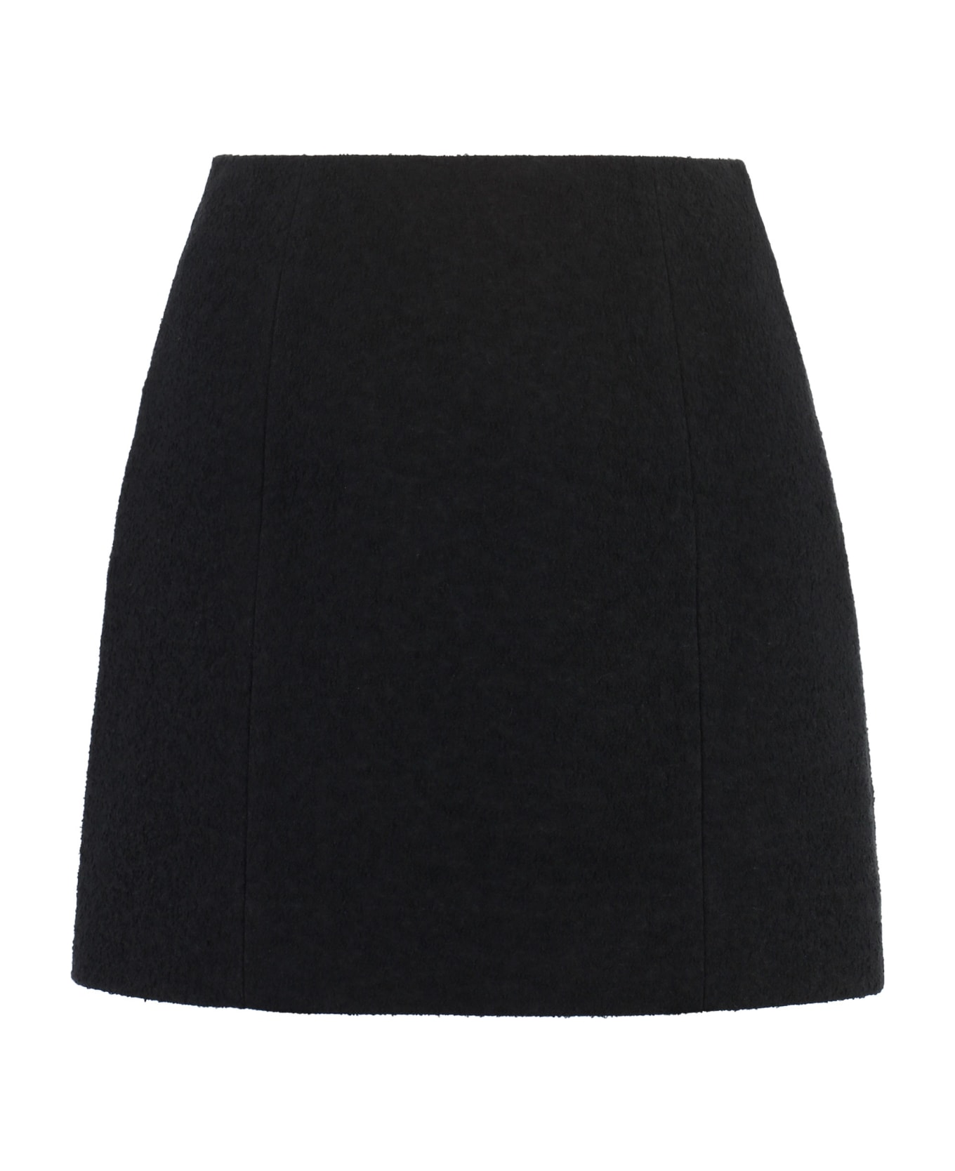 Patou Knitted Mini Skirt - black スカート