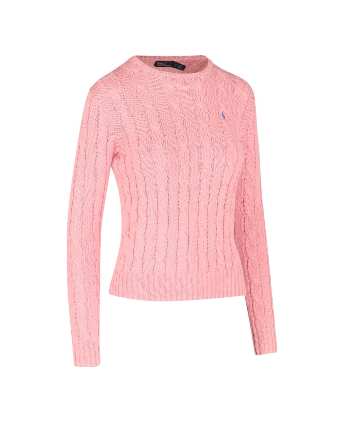 Ralph Lauren Julianna Long Sleeve Sweater - pink