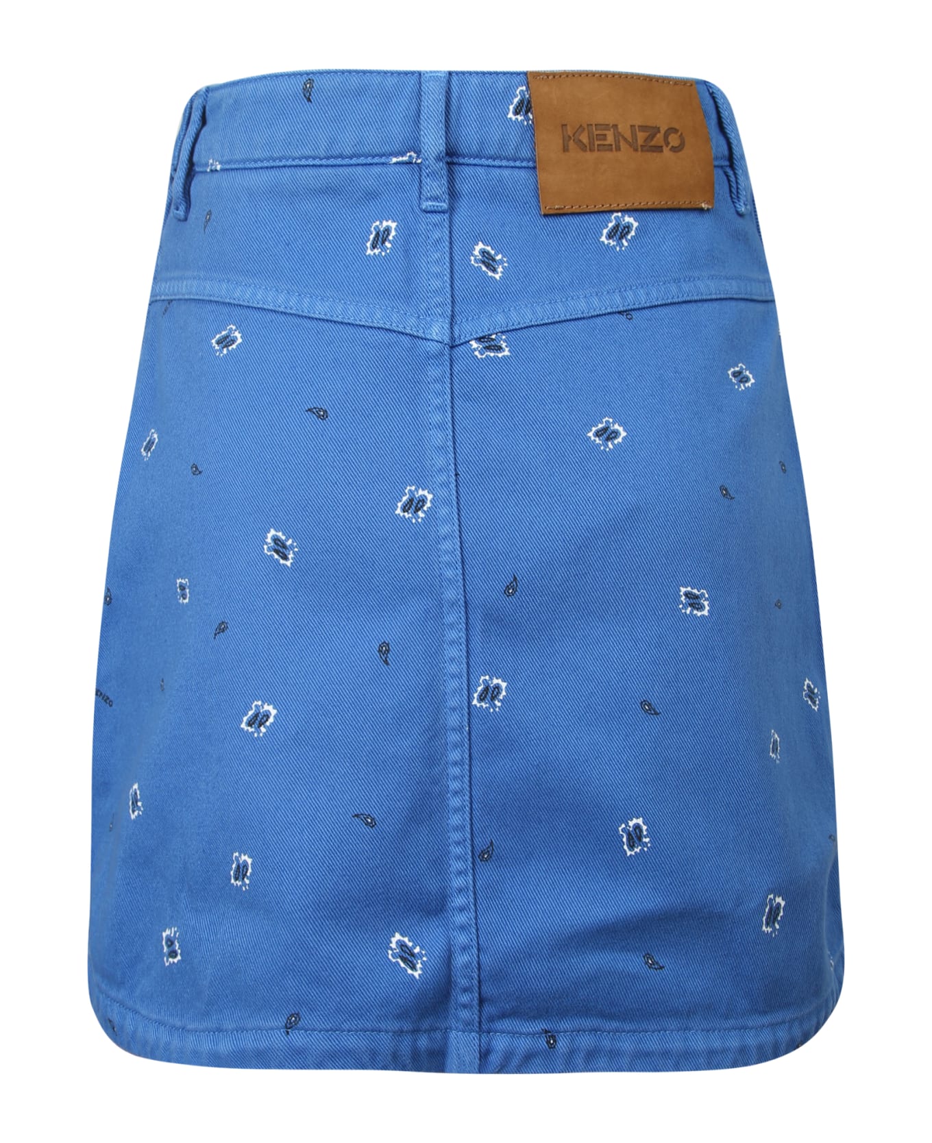 Kenzo Paisley Print Skirt - Blue スカート