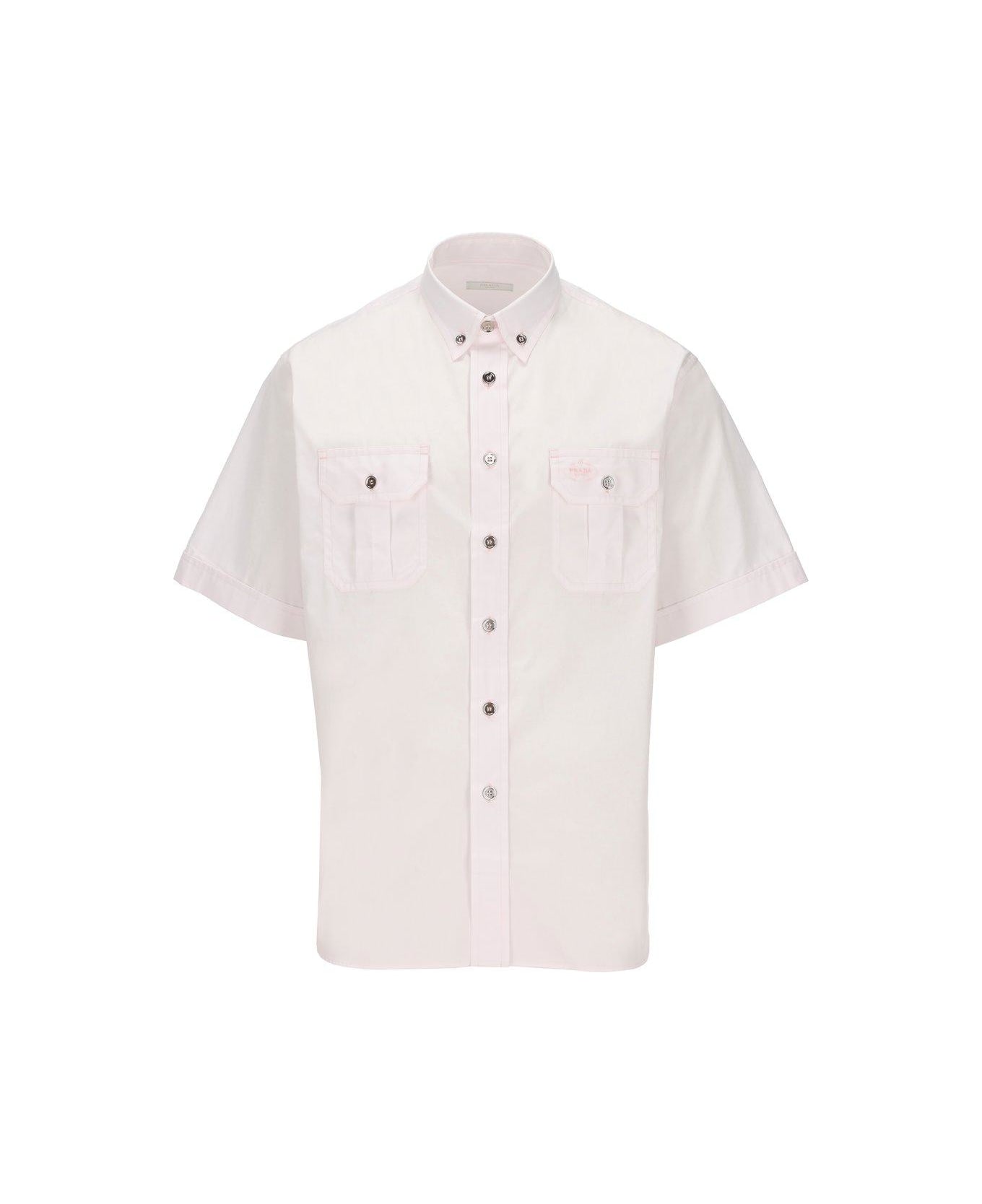 Prada Short-sleeved Button-up Shirt - Petalo