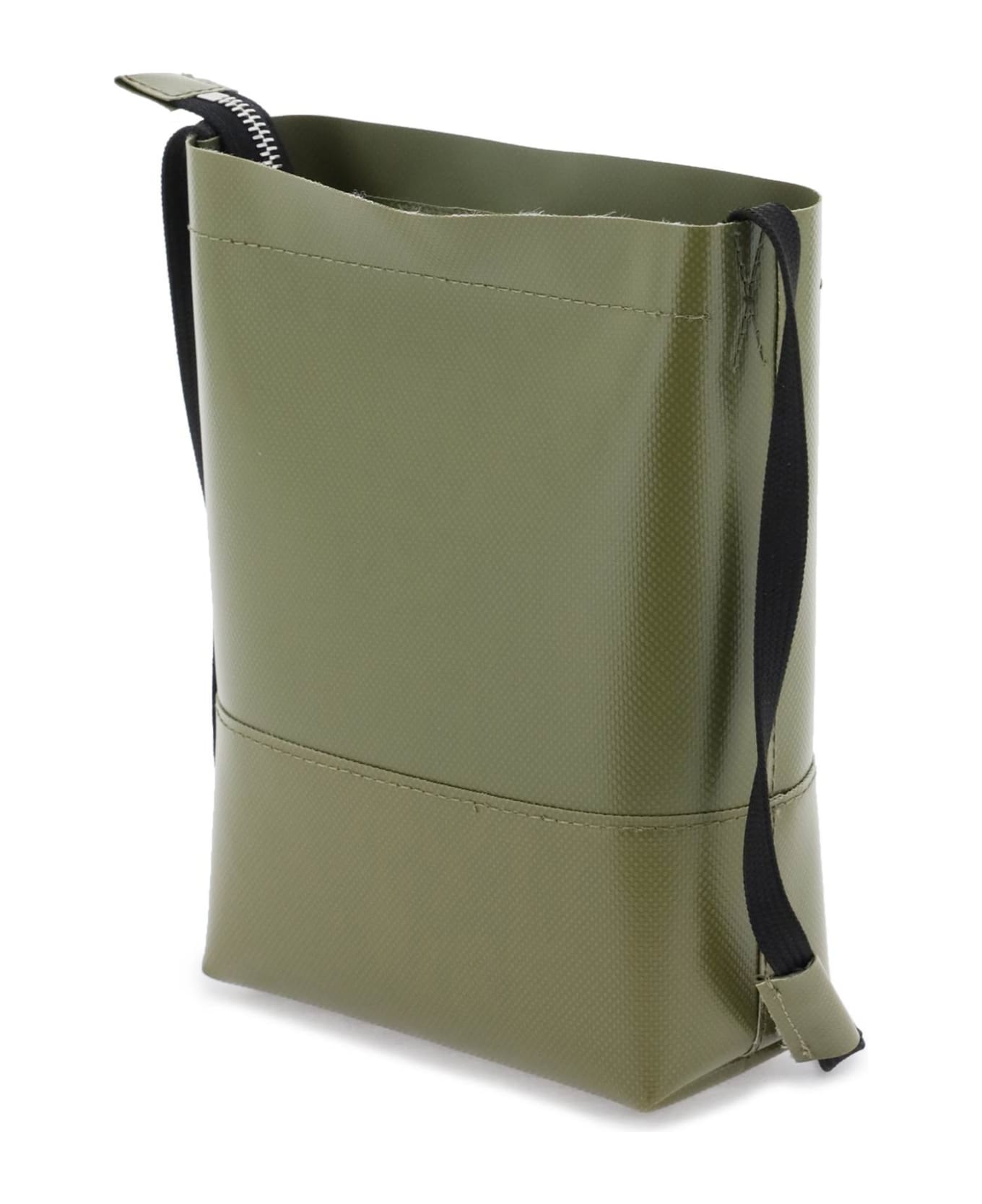 Marni Coated Canvas Crossbody Bag - LEAV GREEN (Green)