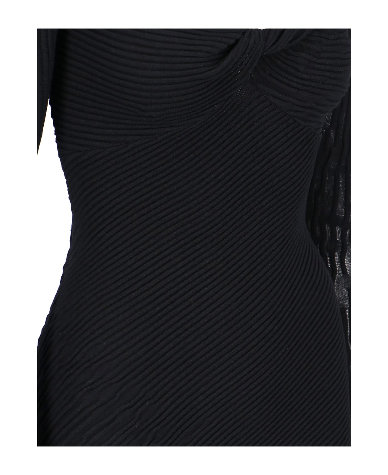 The Attico "desai" Mini Dress - Black  