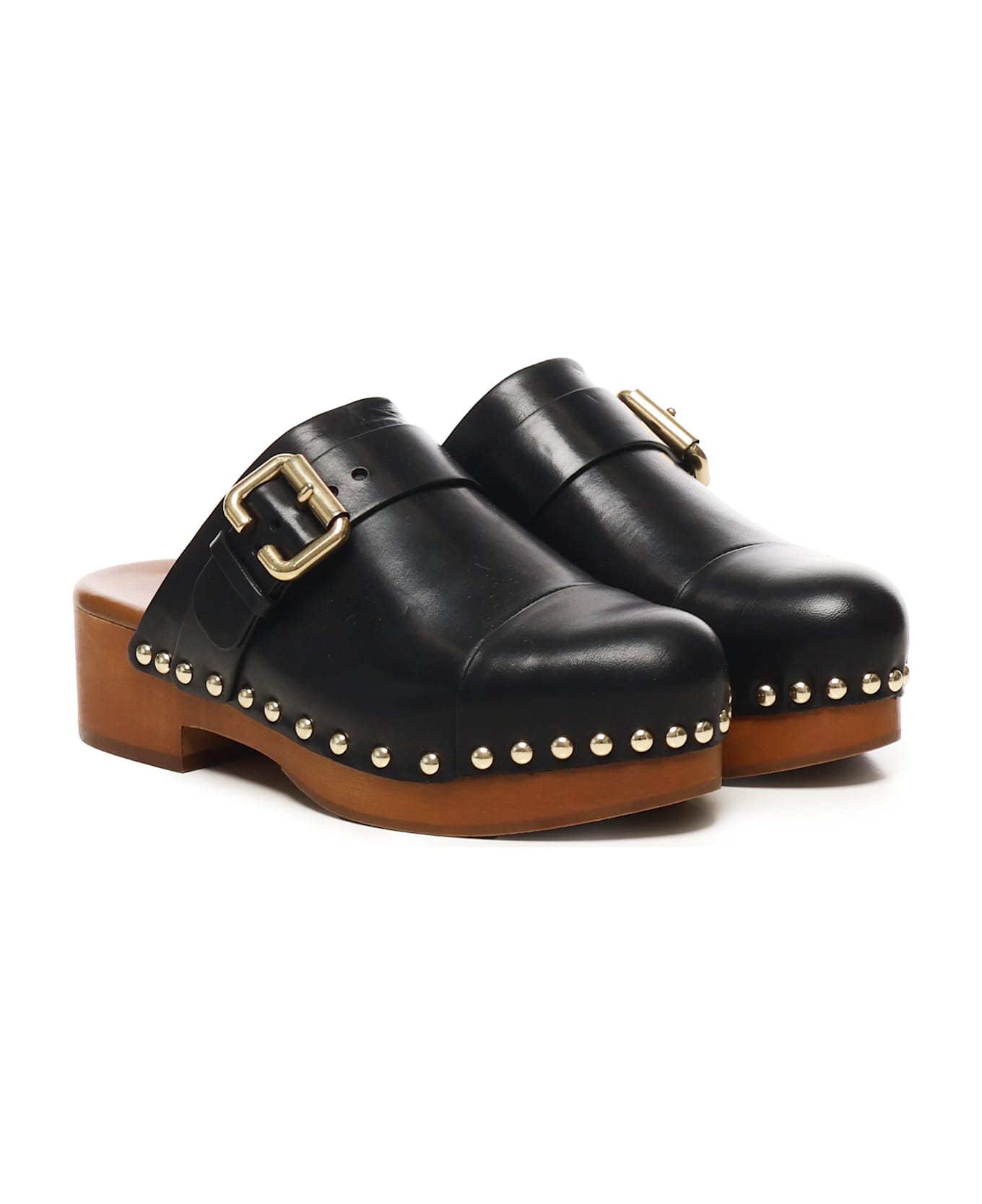 Chloé Jeannette Mules - Black