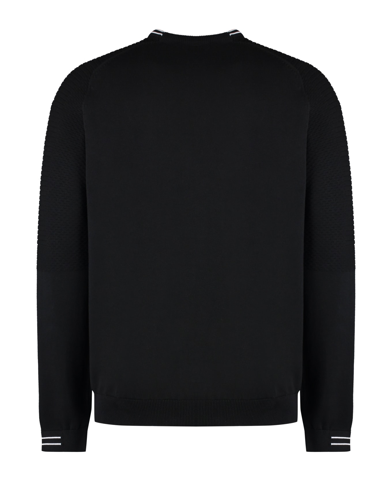 Hugo Boss Cotton Crew-neck Sweater - black