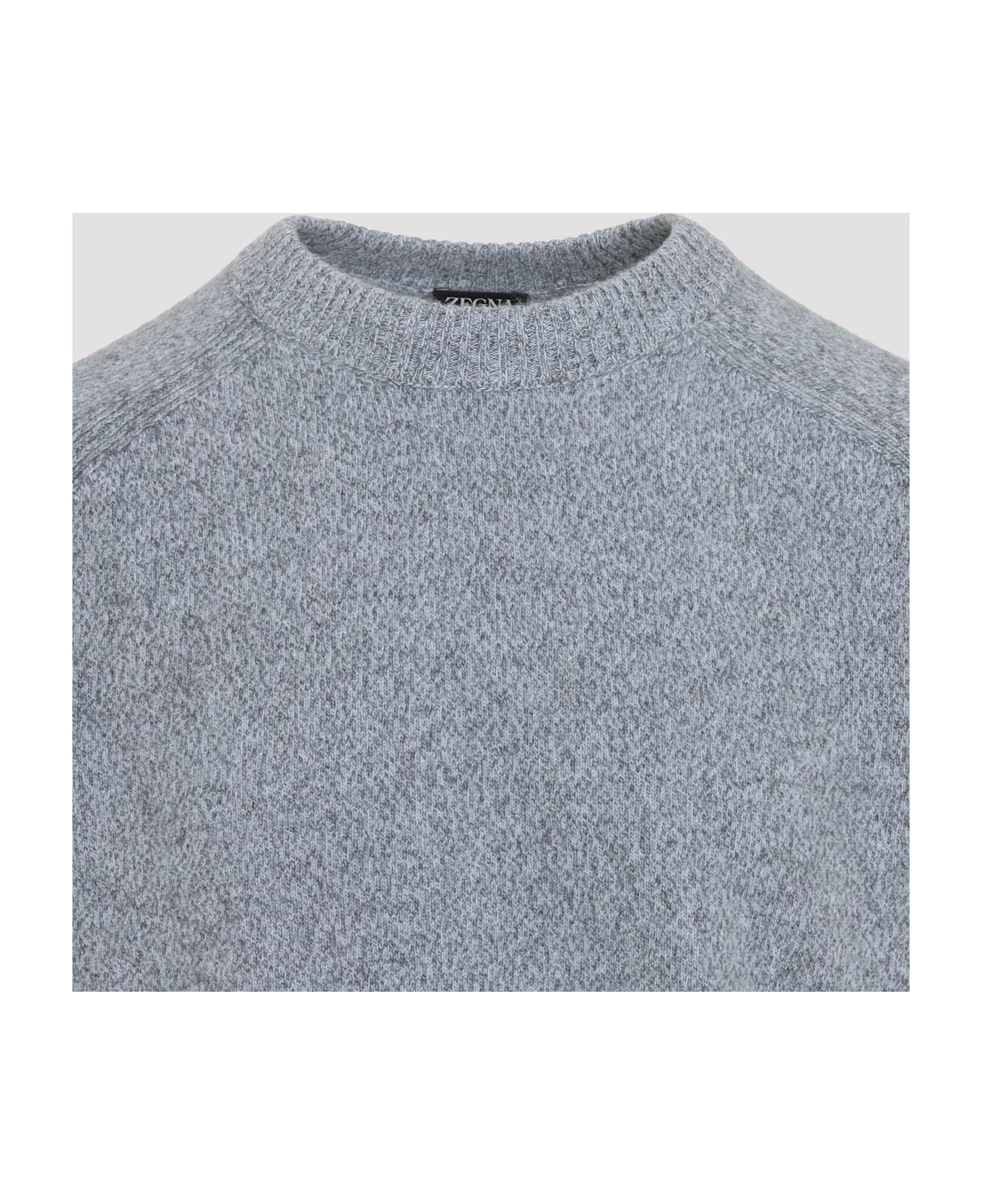 Zegna Oasi Pullover - Blue Chiaro Fantasia